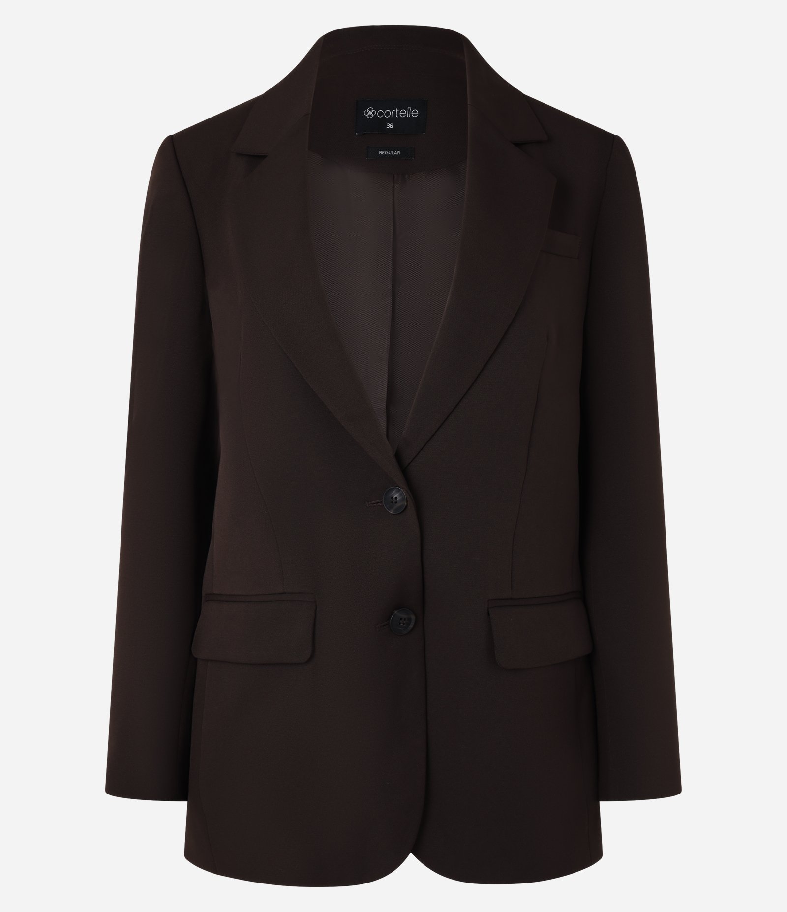 Blazer Regular em Alfaiataria com Botões e Bolsos Frontais 7