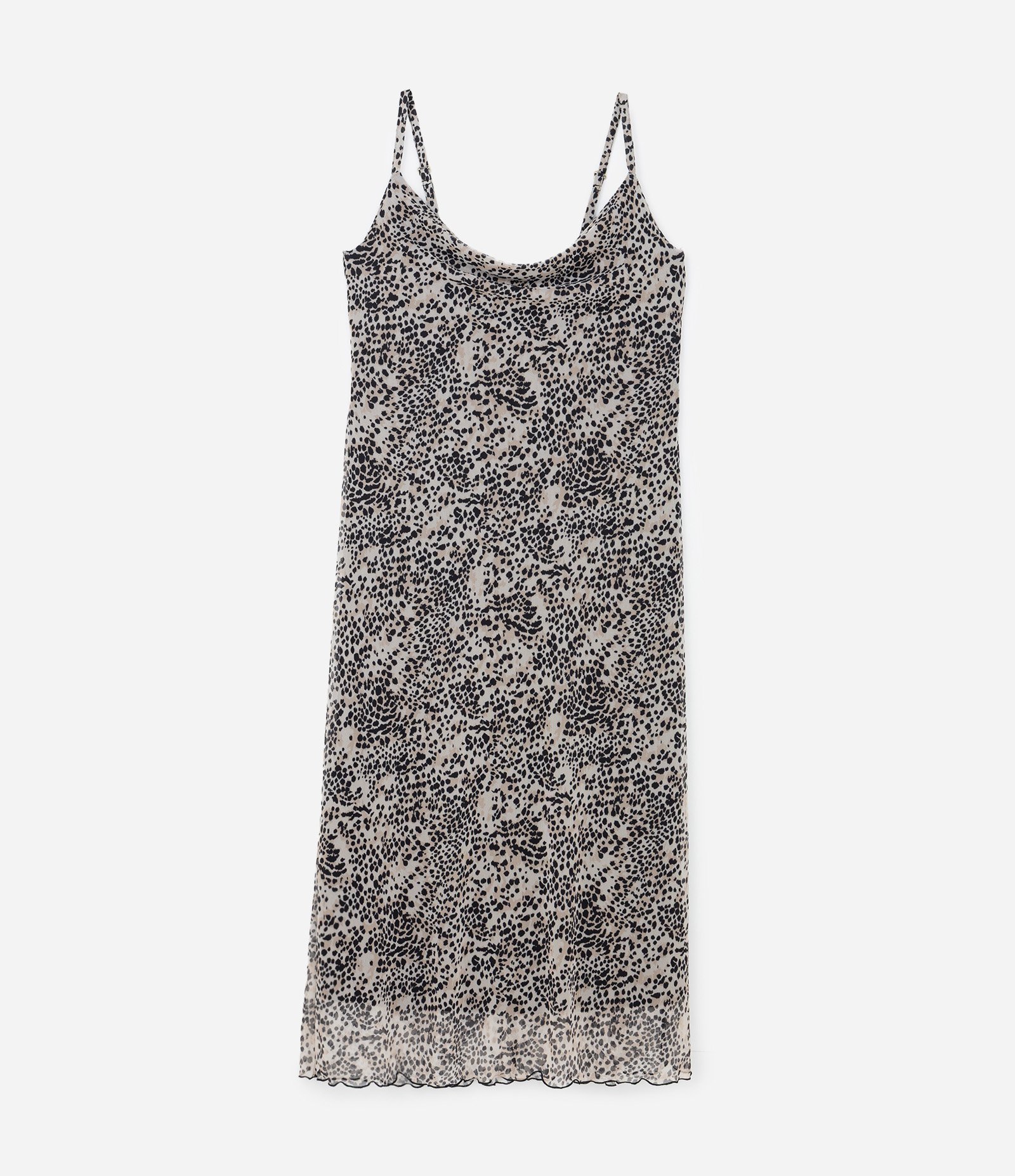 Vestido em Tule com Estampa Animal Print Curve & Plus Size Cinza 4