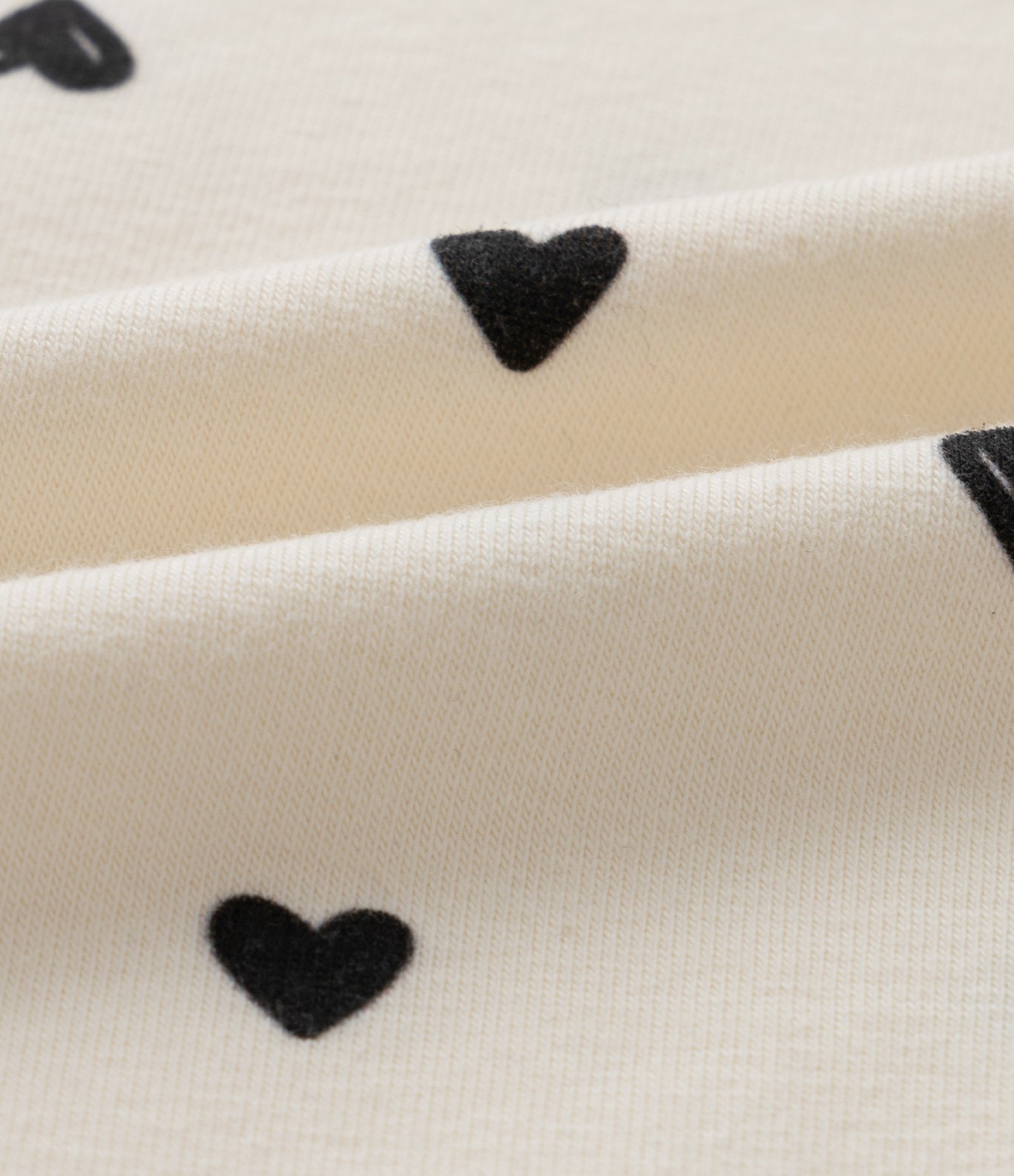 Body Infantil com Babados e Estampa de Corações - Tam 0 a 18 meses Bege 3