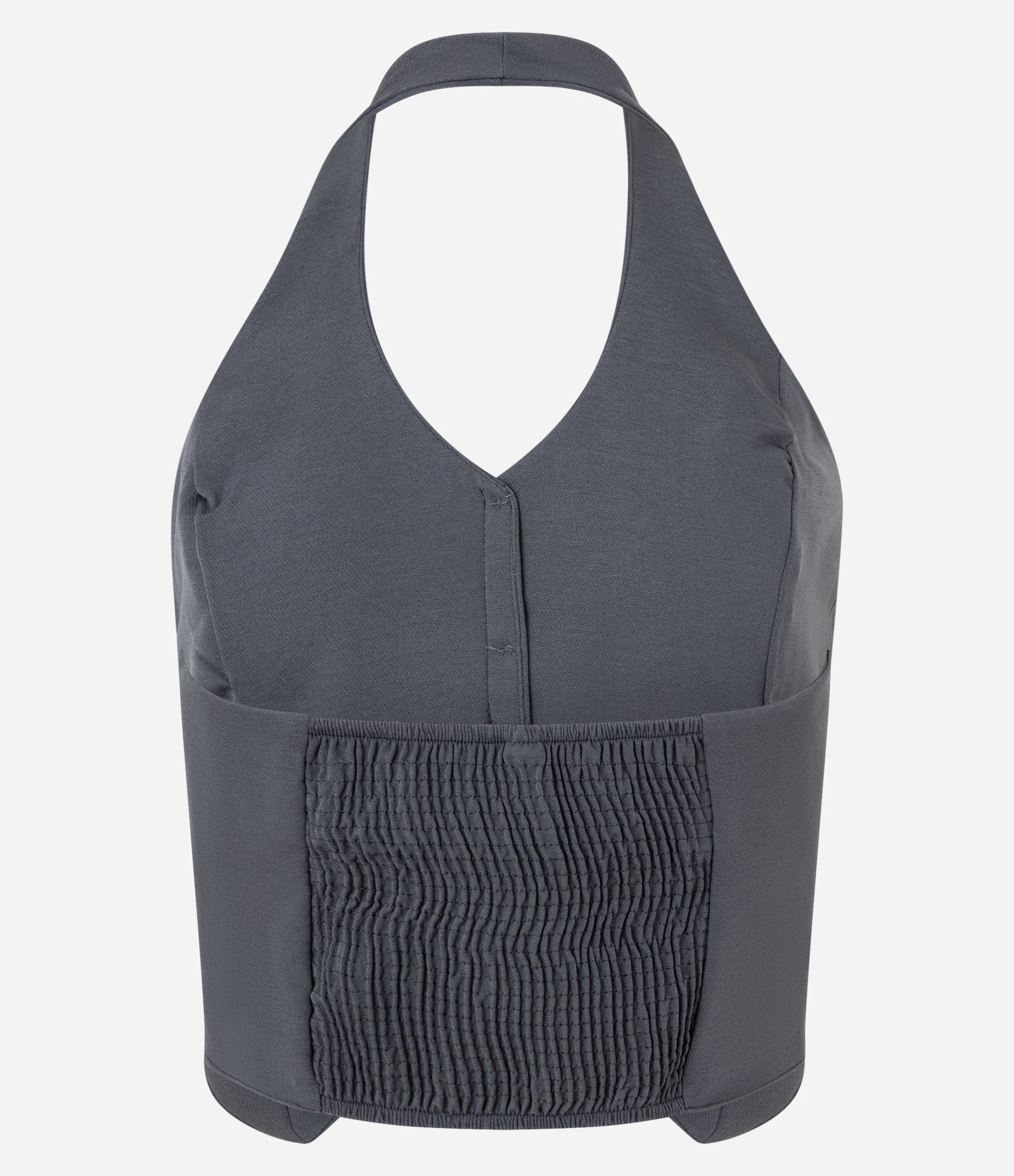 Colete Frente Única em Alfaiataria com Botões e Lastex nas Costas 2