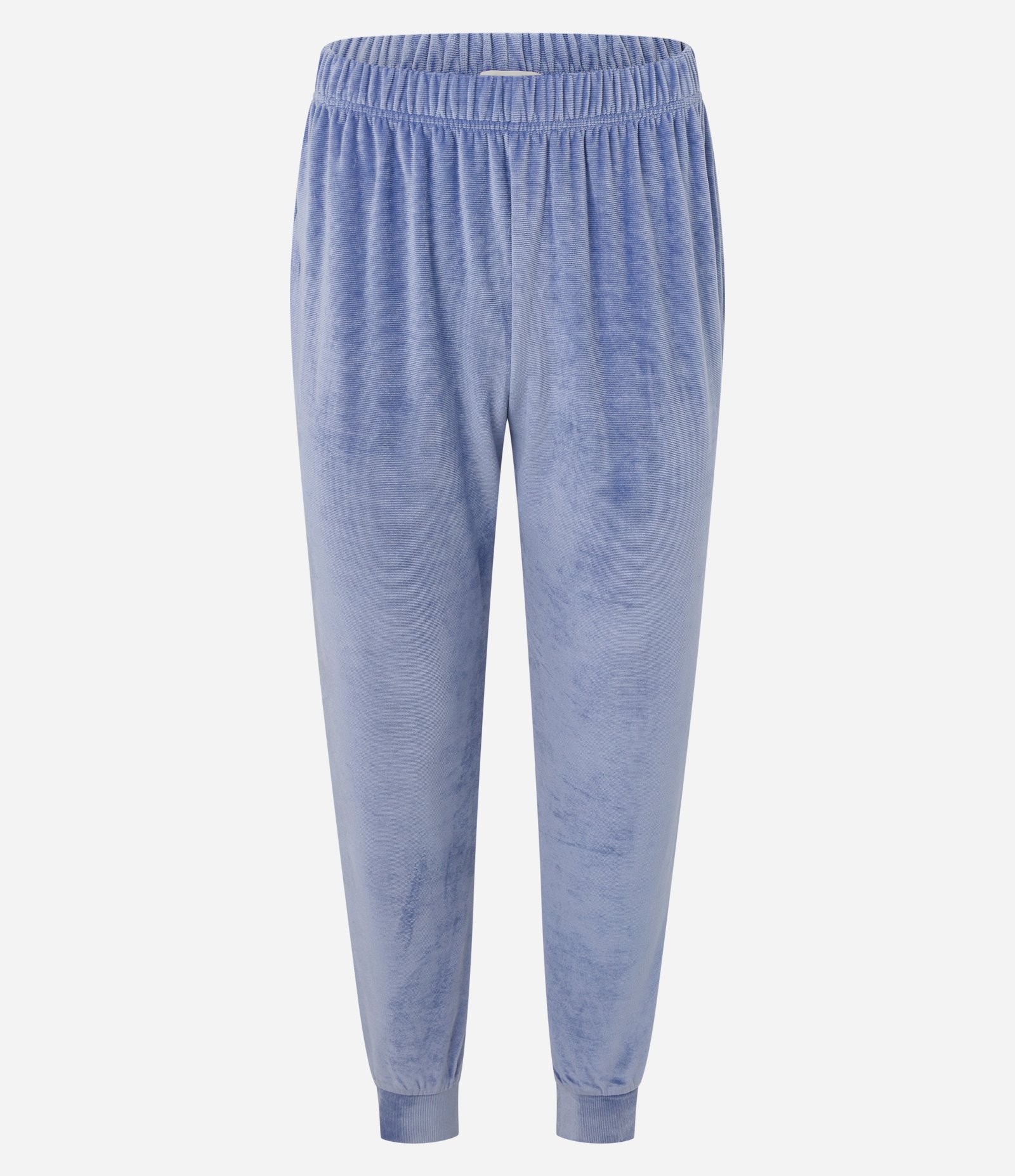 Pijama Longo em Plush com Punhos Ajustados Azul 7