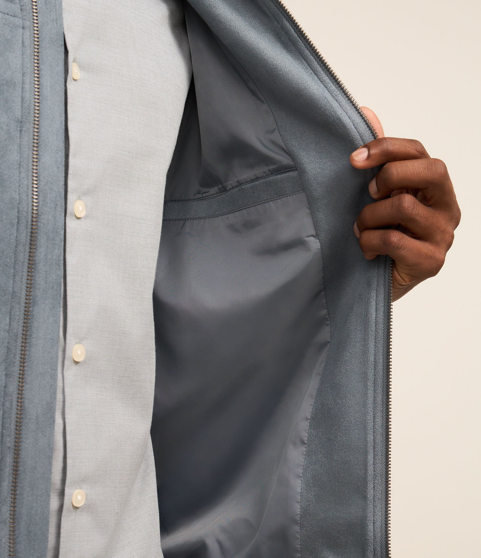 Jaqueta Bomber com Zíper e Bolsos 5