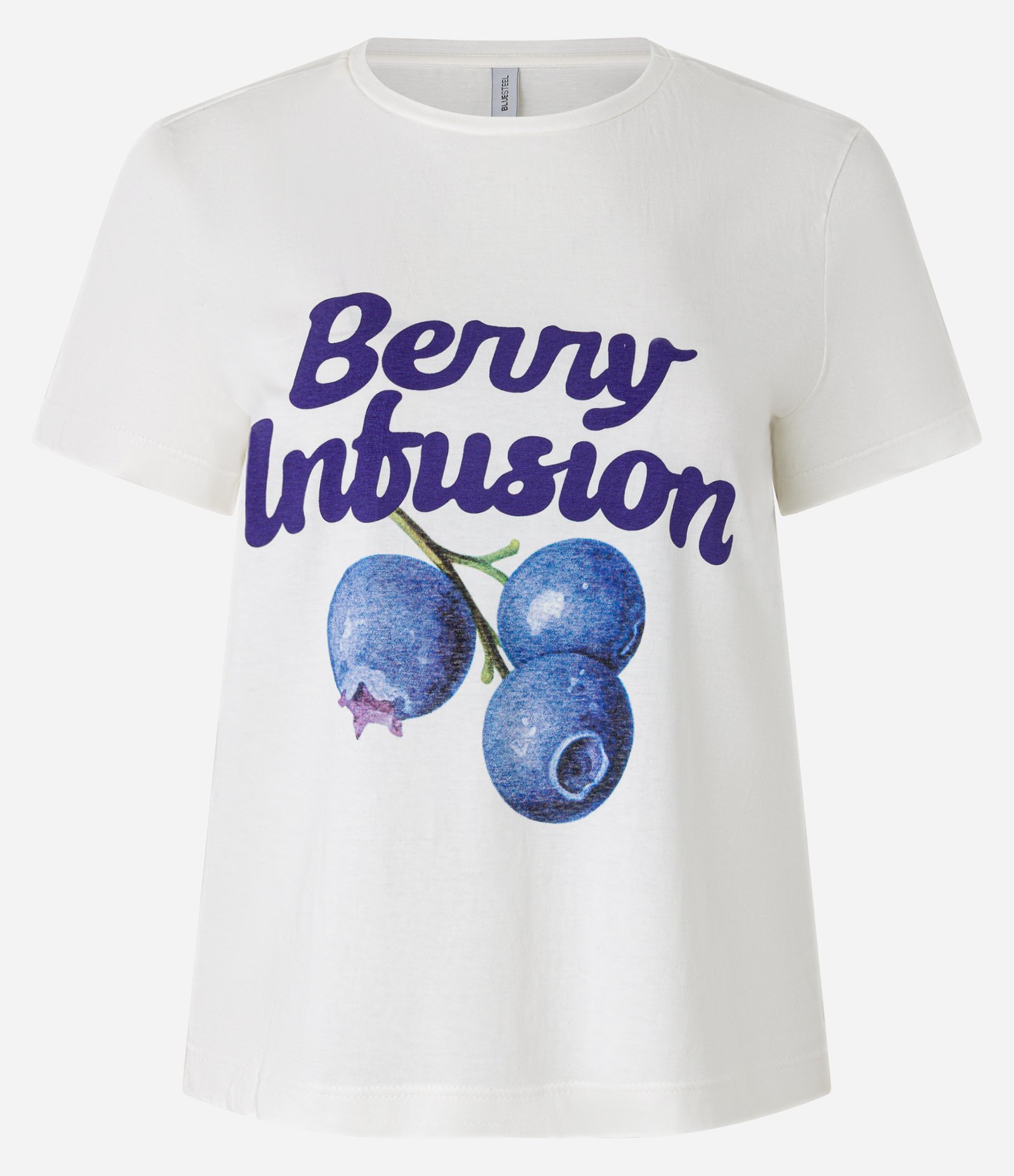 Blusa em Algodão com Estampa Berry Infusion Branco 4