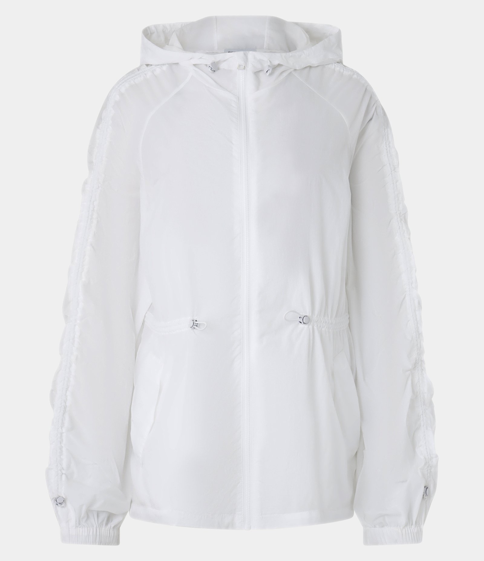 Jaqueta Parka Esportiva com Detalhes de Regulador Branco 6