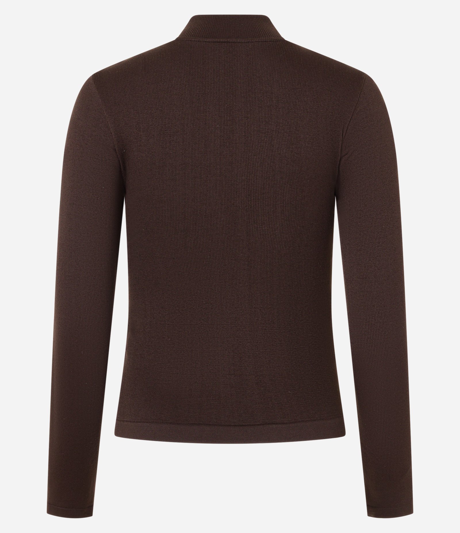 Jaqueta Esportiva Seamless com Golinha Alta Marrom 7