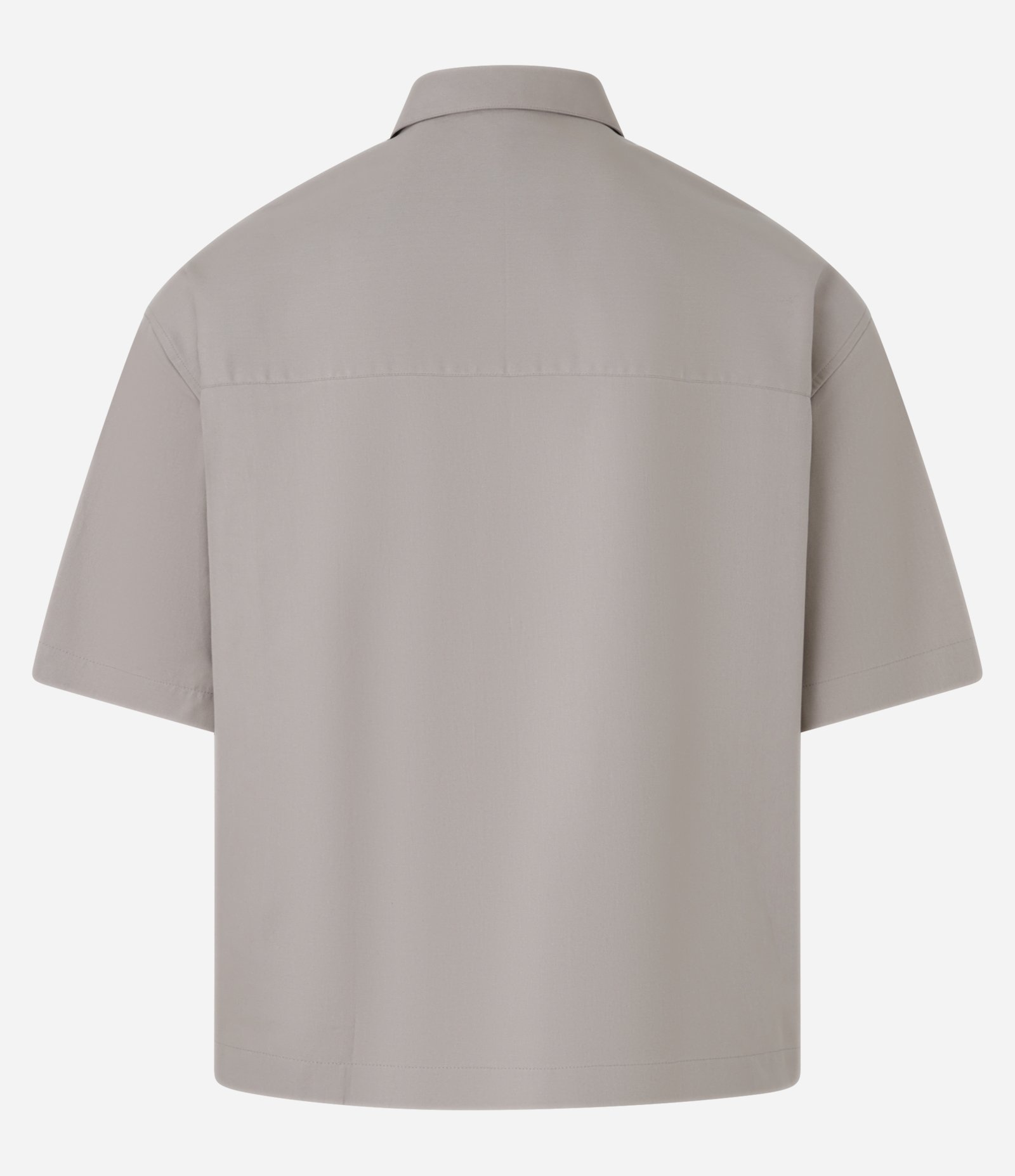 Camisa Overboxy em Sarja com Bolsos Marrom 2