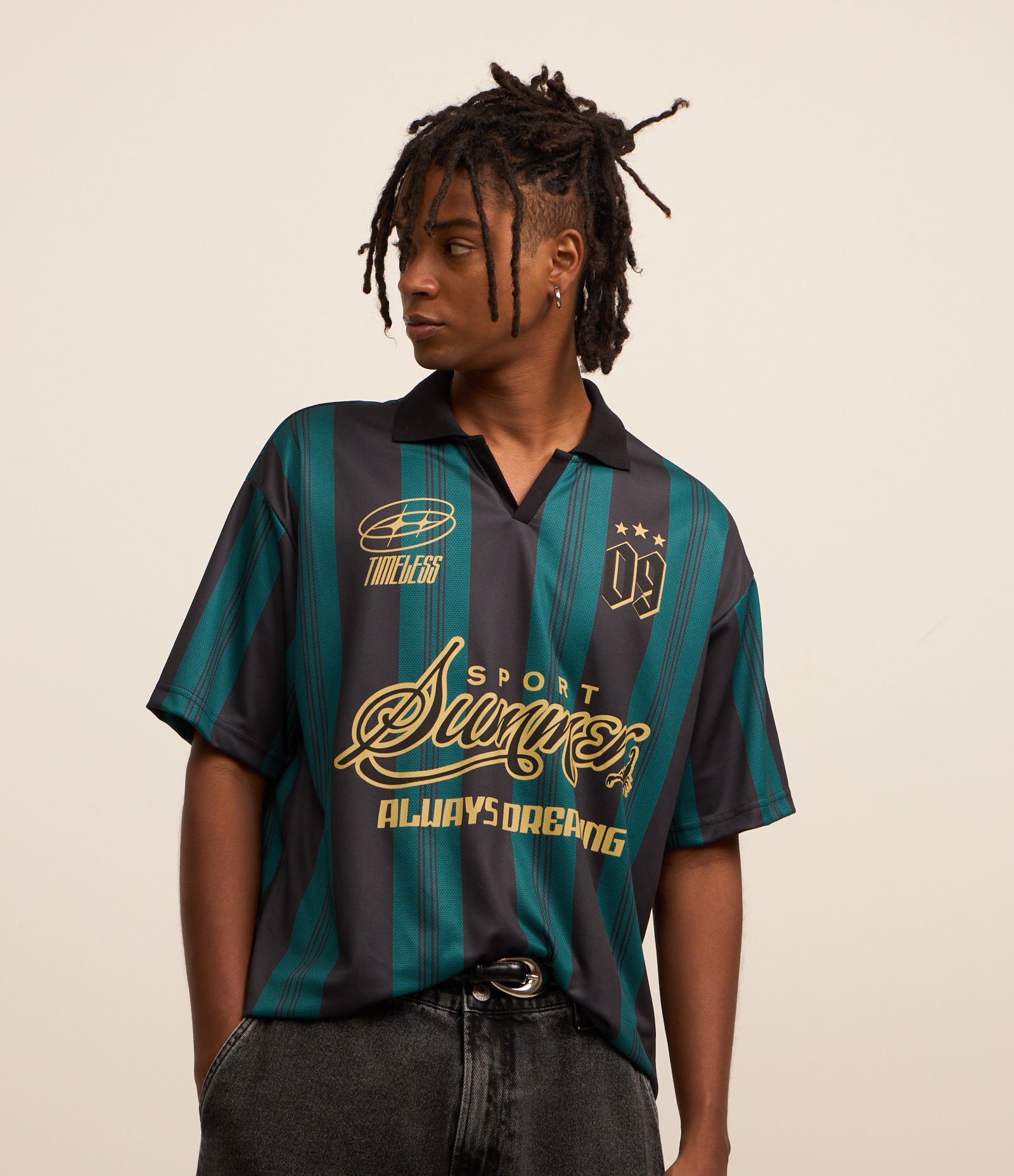 Camiseta Polo Sportcore com Estampa Sport Summer Verde/Preto 1