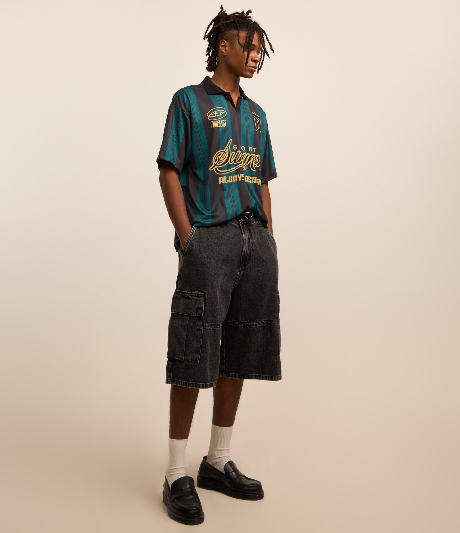 Camiseta Polo Sportcore com Estampa Sport Summer Verde/Preto 2