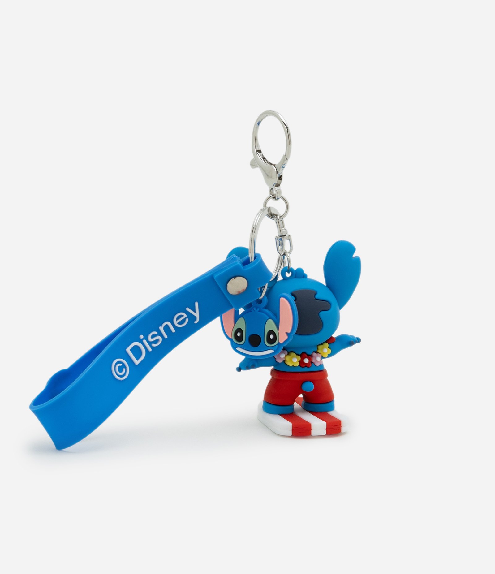 Chaveiro Infantil com Estampa do Stitch Surfista - Tam Único Azul 2