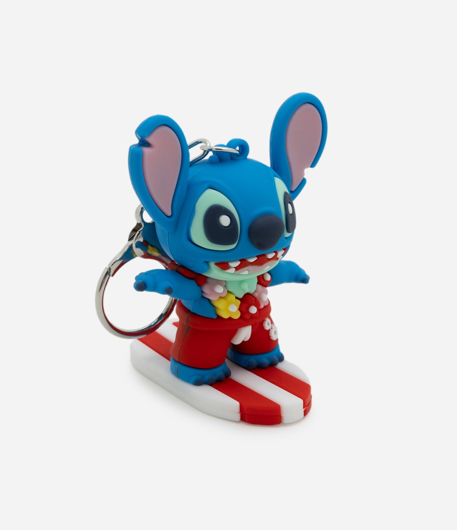 Chaveiro Infantil com Estampa do Stitch Surfista - Tam Único Azul 3
