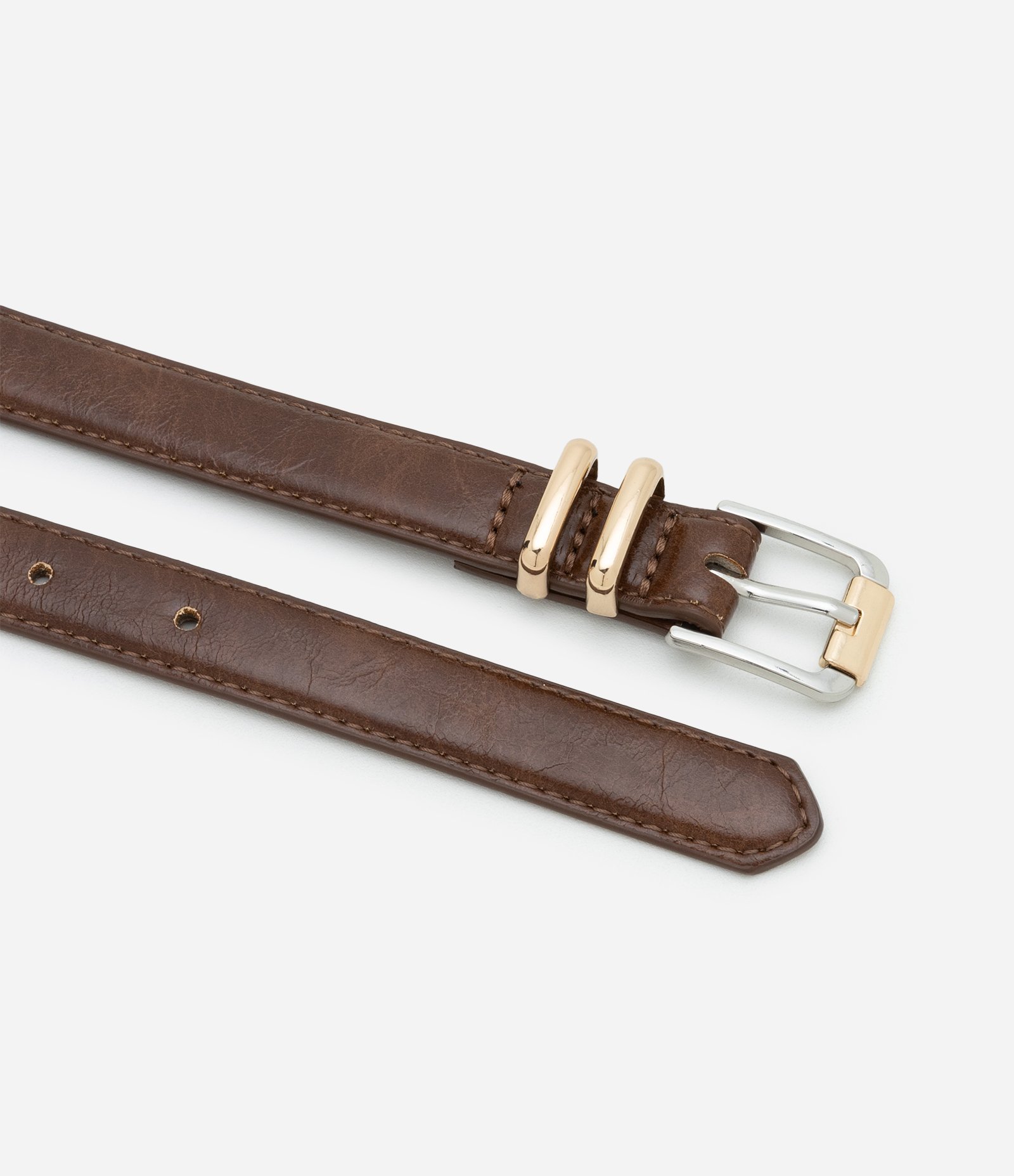 Kit 03 Cintos Médios Diversos Preto/Bege/Marrom 2