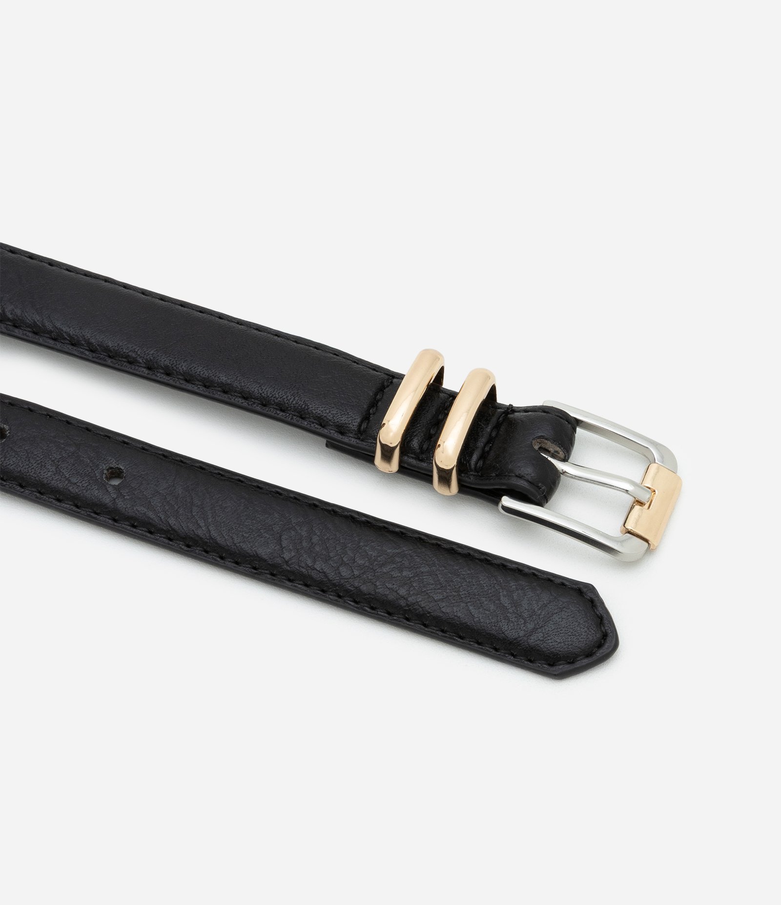 Kit 03 Cintos Médios Diversos Preto/Bege/Marrom 3