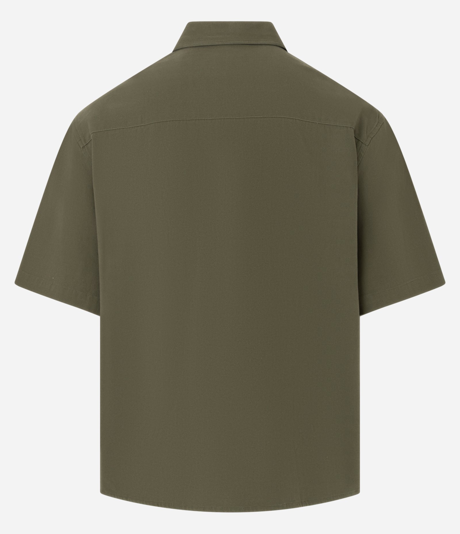 Camisa Boxy em Algodão com Bolso e Textura Verde 7