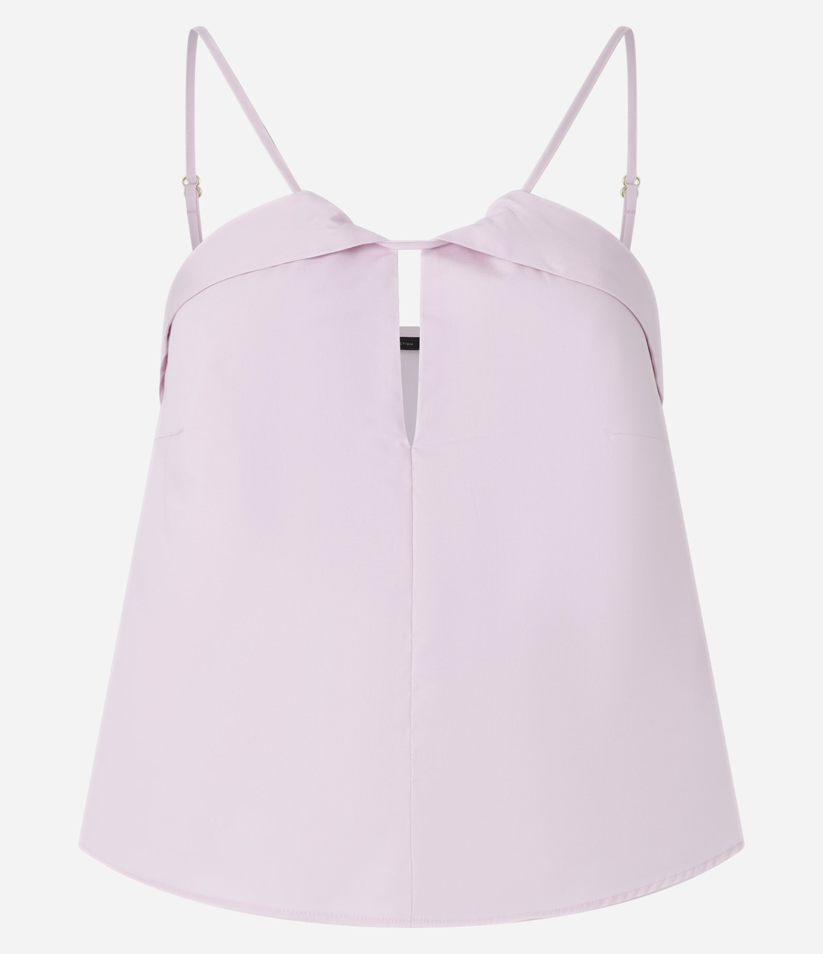 Blusa Alça Fina Decote com Pala e Abertura Lilás 5