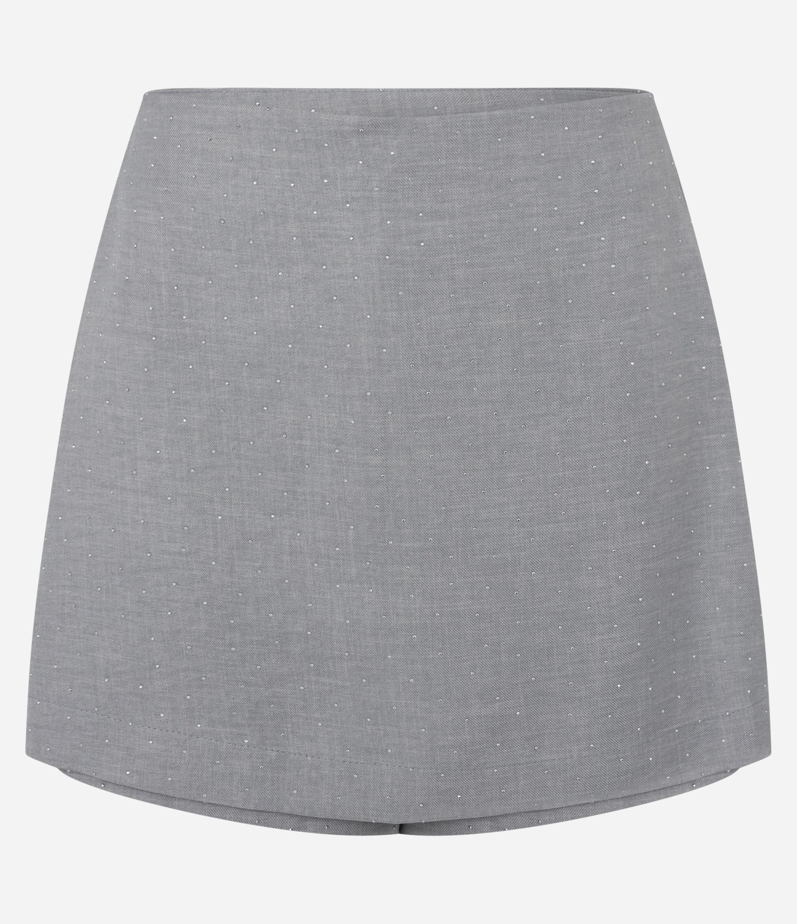 Short Saia em Alfaiataria com Brilhos Cinza 5