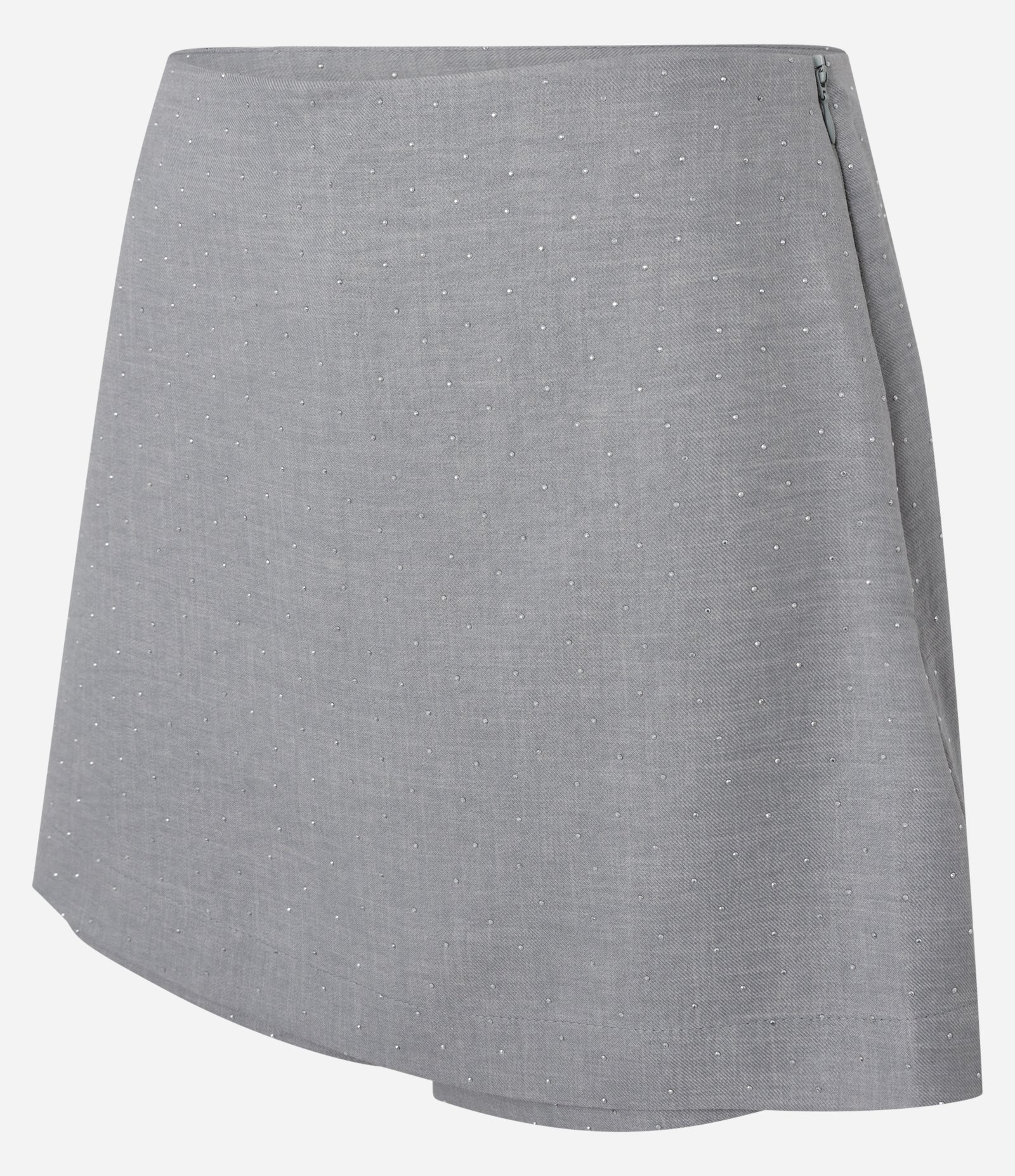 Short Saia em Alfaiataria com Brilhos Cinza 6