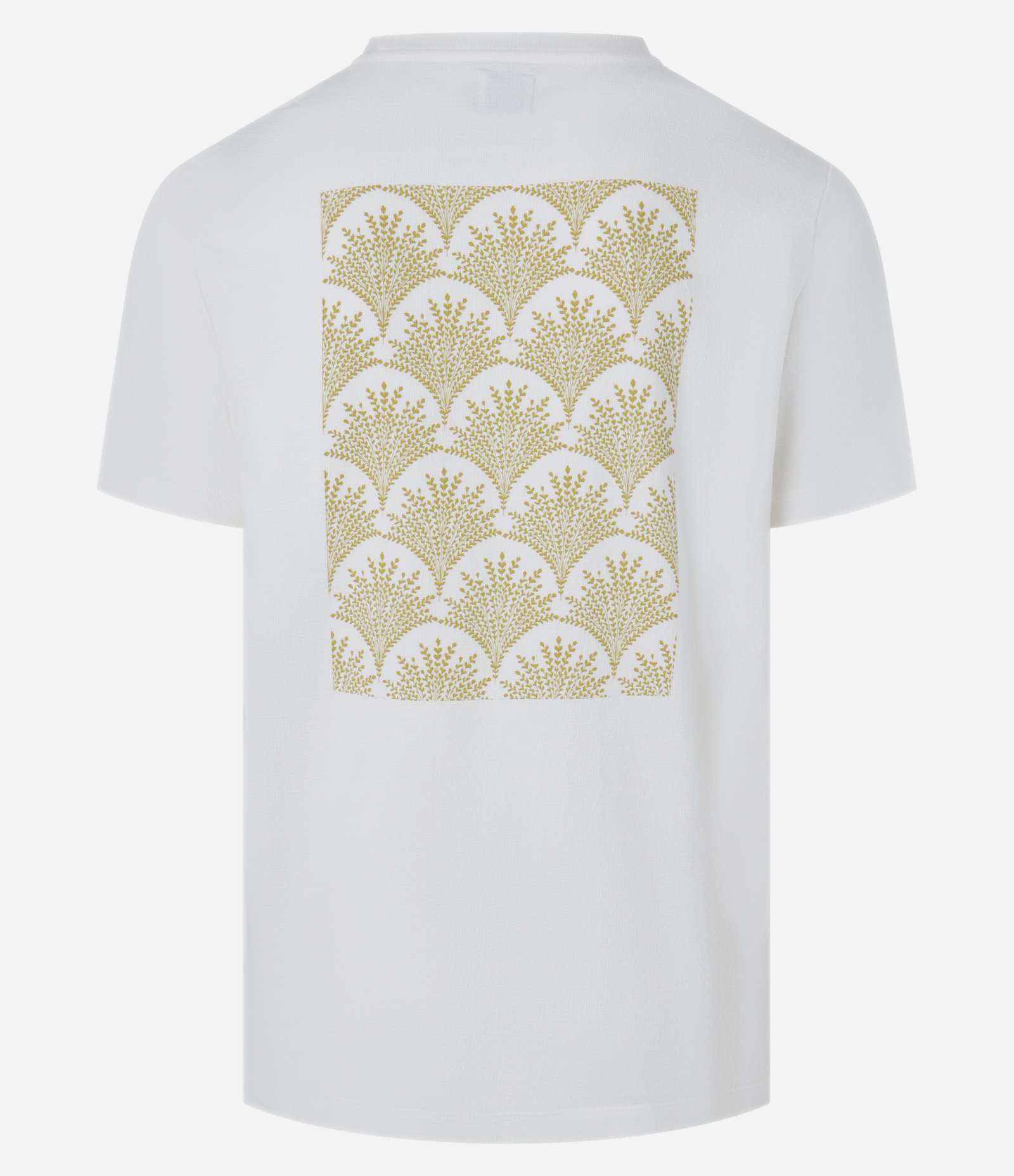 Camiseta Regular em Algodão com Estampa Bordada Branco 7