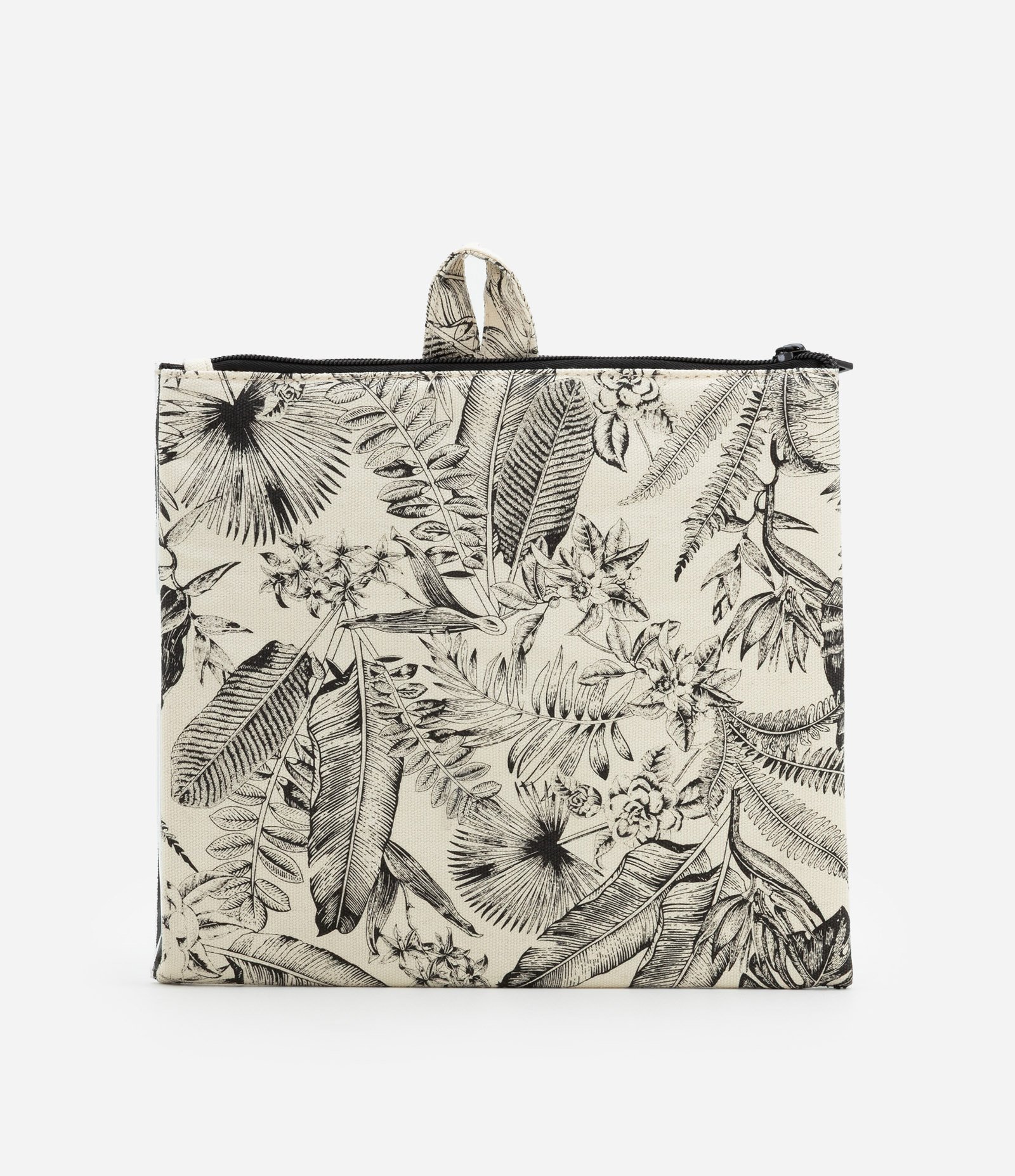 Nécessaire Envelope com Estampa de Folhagem Off White 3