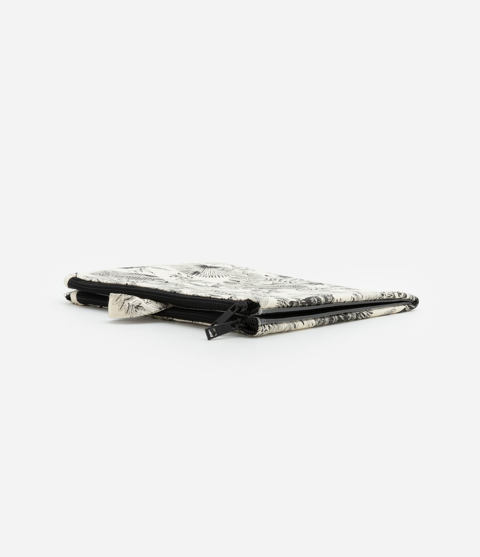Nécessaire Envelope com Estampa de Folhagem Off White 4