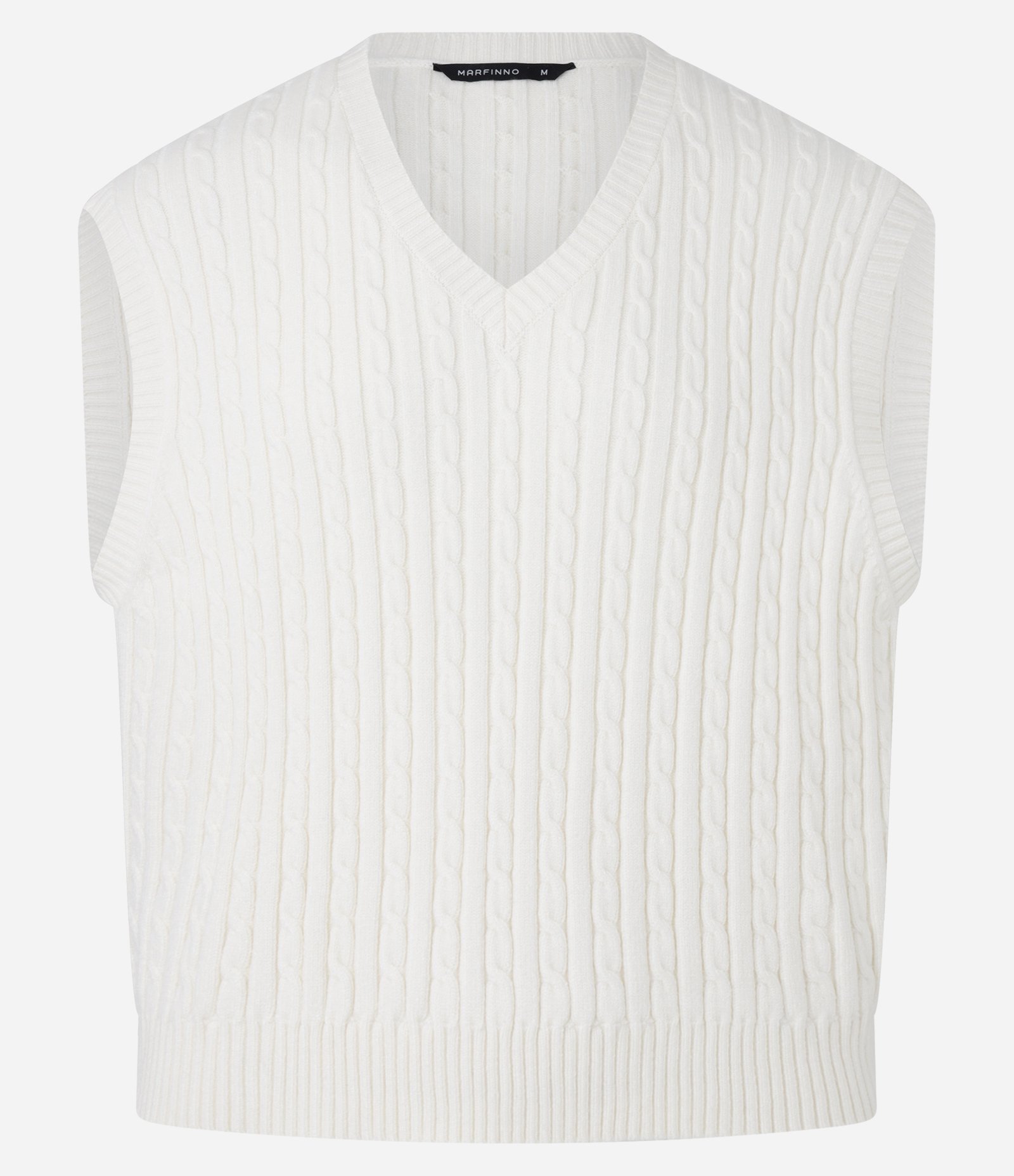 Colete em Viscose com Textura em Relevo Off White 5
