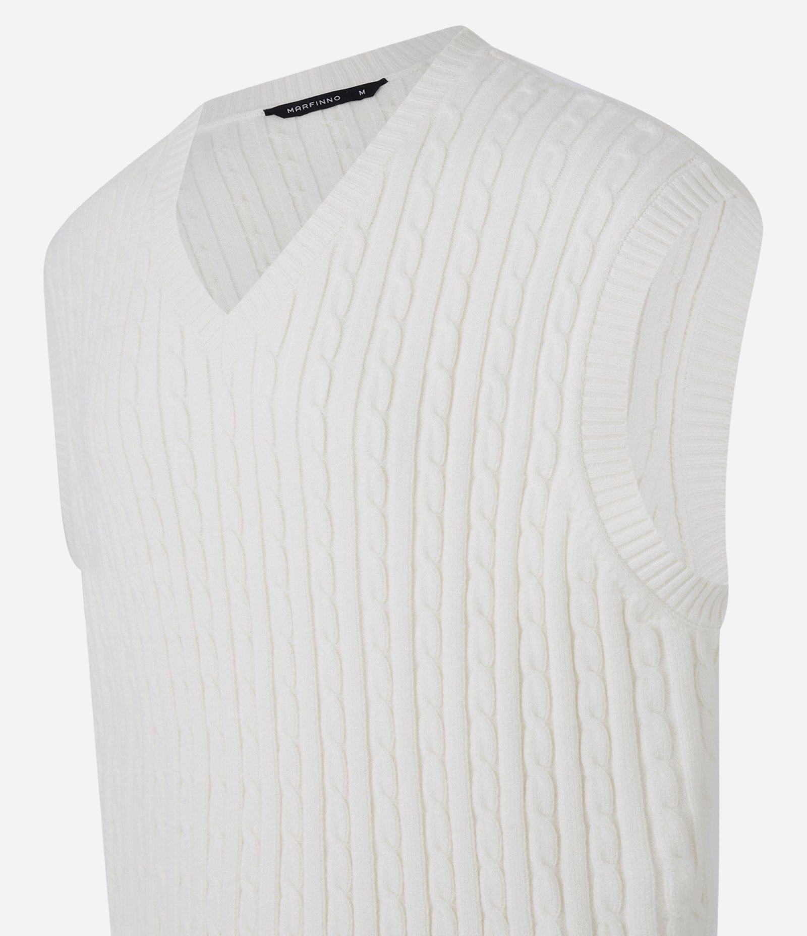 Colete em Viscose com Textura em Relevo Off White 6