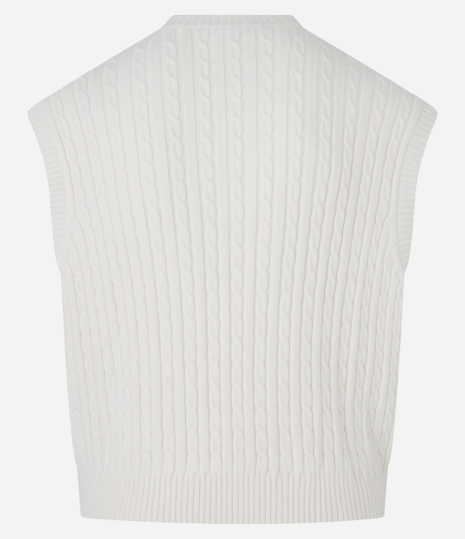 Colete em Viscose com Textura em Relevo Off White 7
