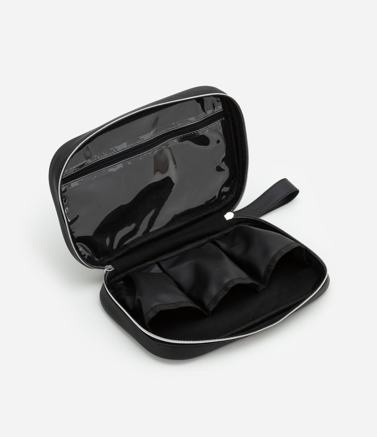 Nécessaire Retangular Média com Divisórias Preto 4