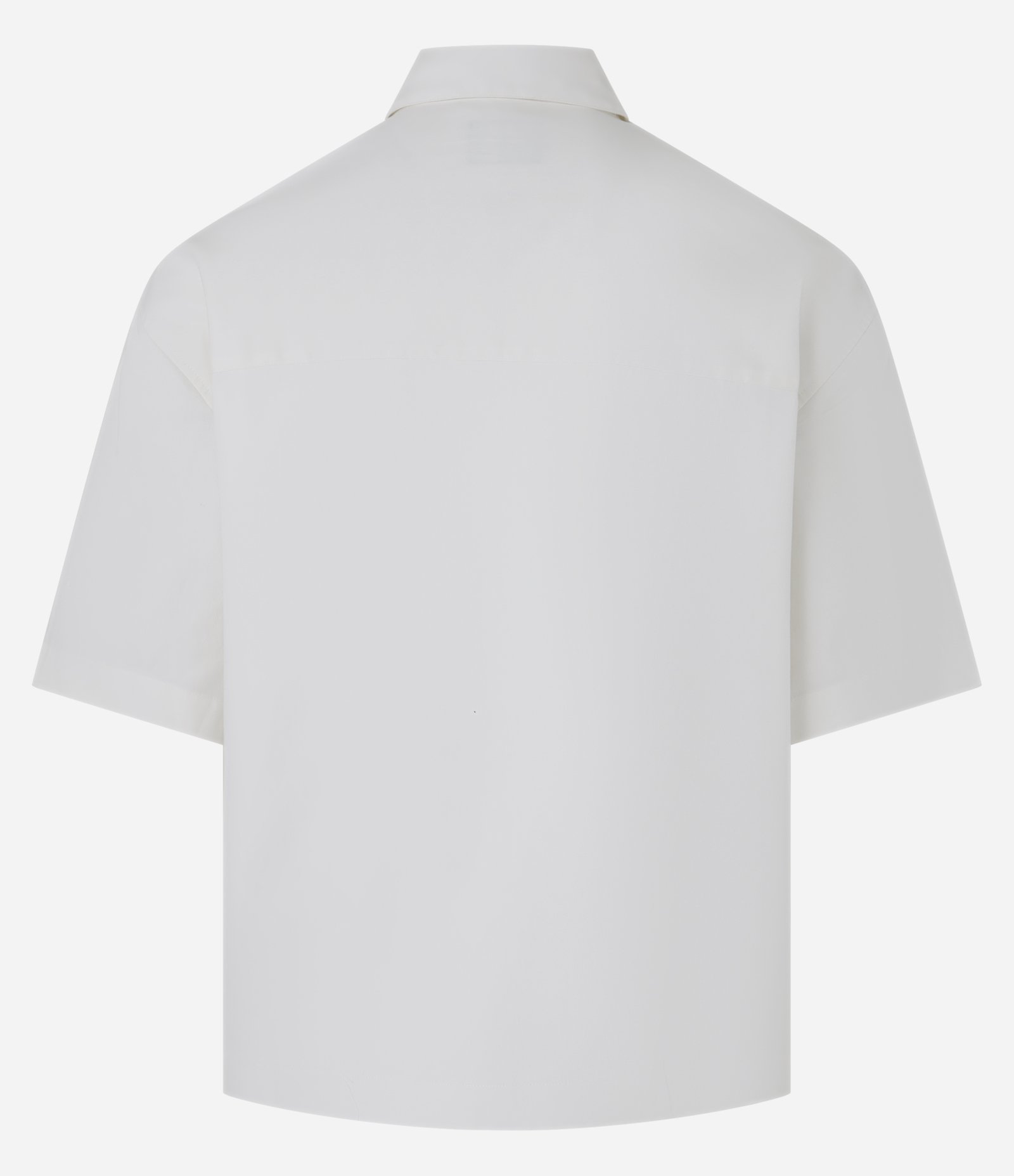 Camisa Overboxy em Sarja com Bolsos Branco 2