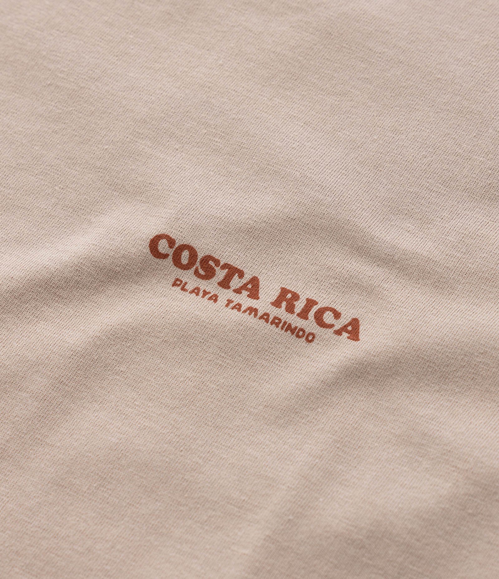 Regata Infantil com Lettering Frente e Verso Costa Rica - Tam 5 a 14 Anos Bege 4