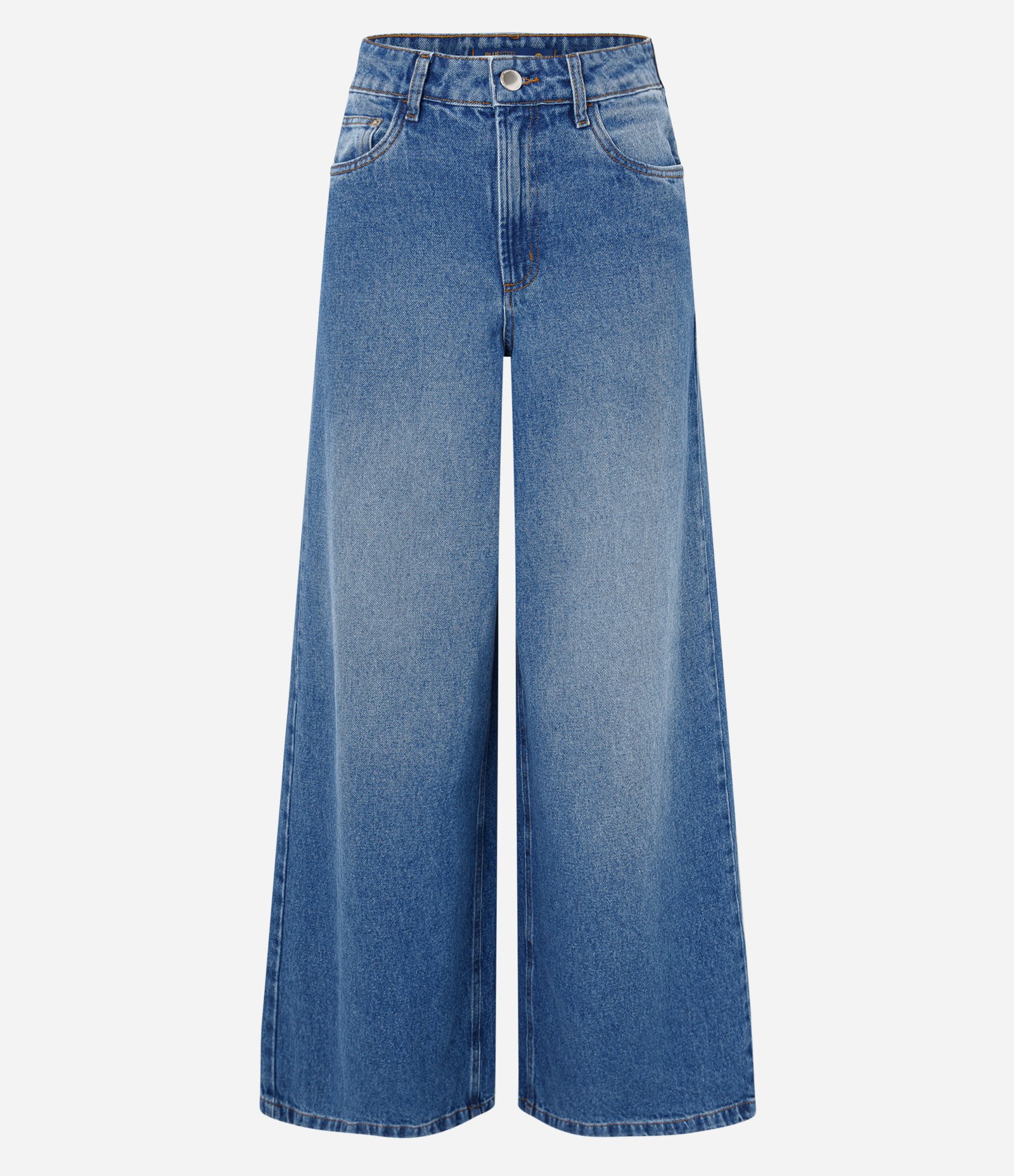 Calça Balloon em Jeans com Bolsinhos Azul 5