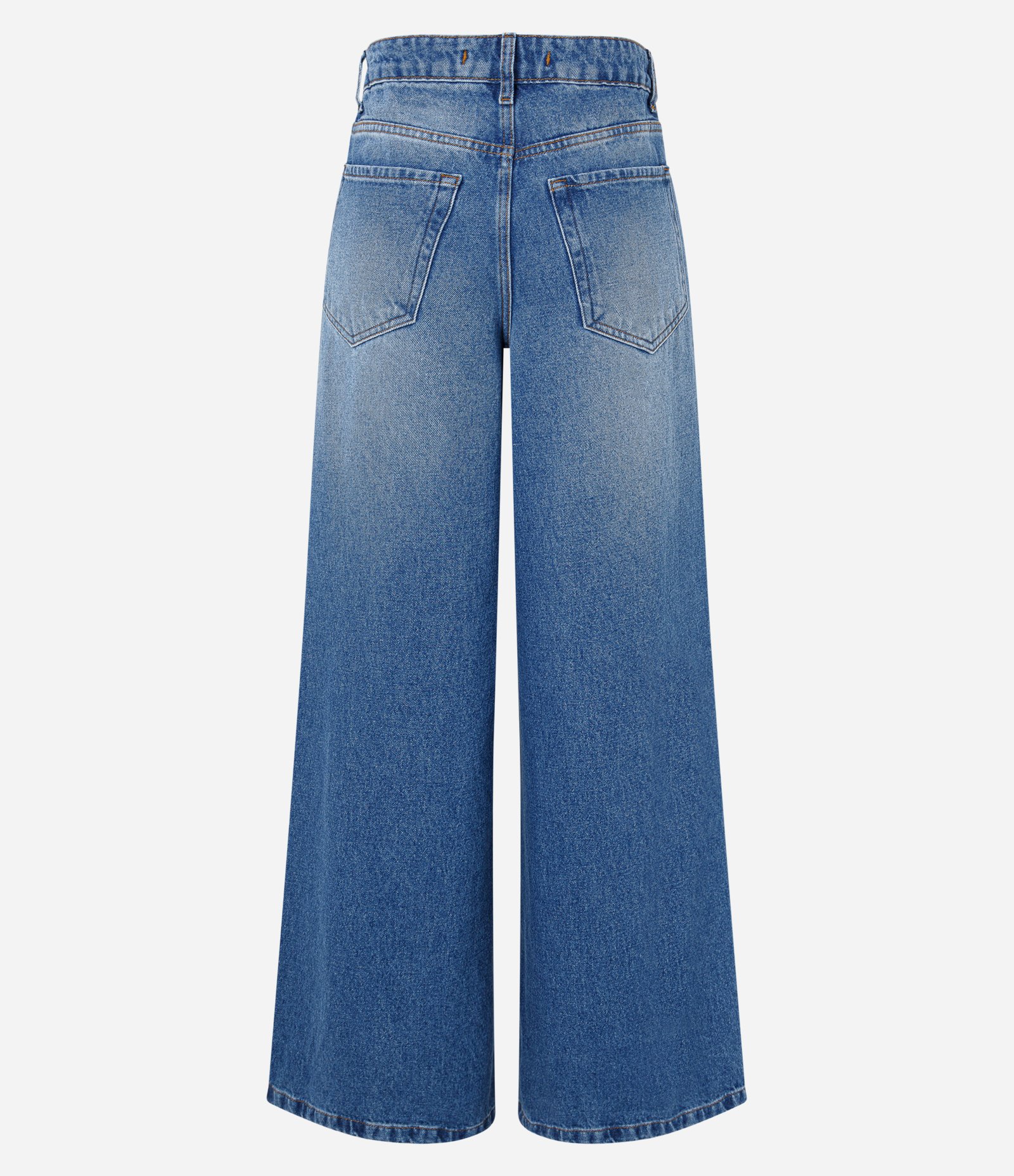 Calça Balloon em Jeans com Bolsinhos Azul 6