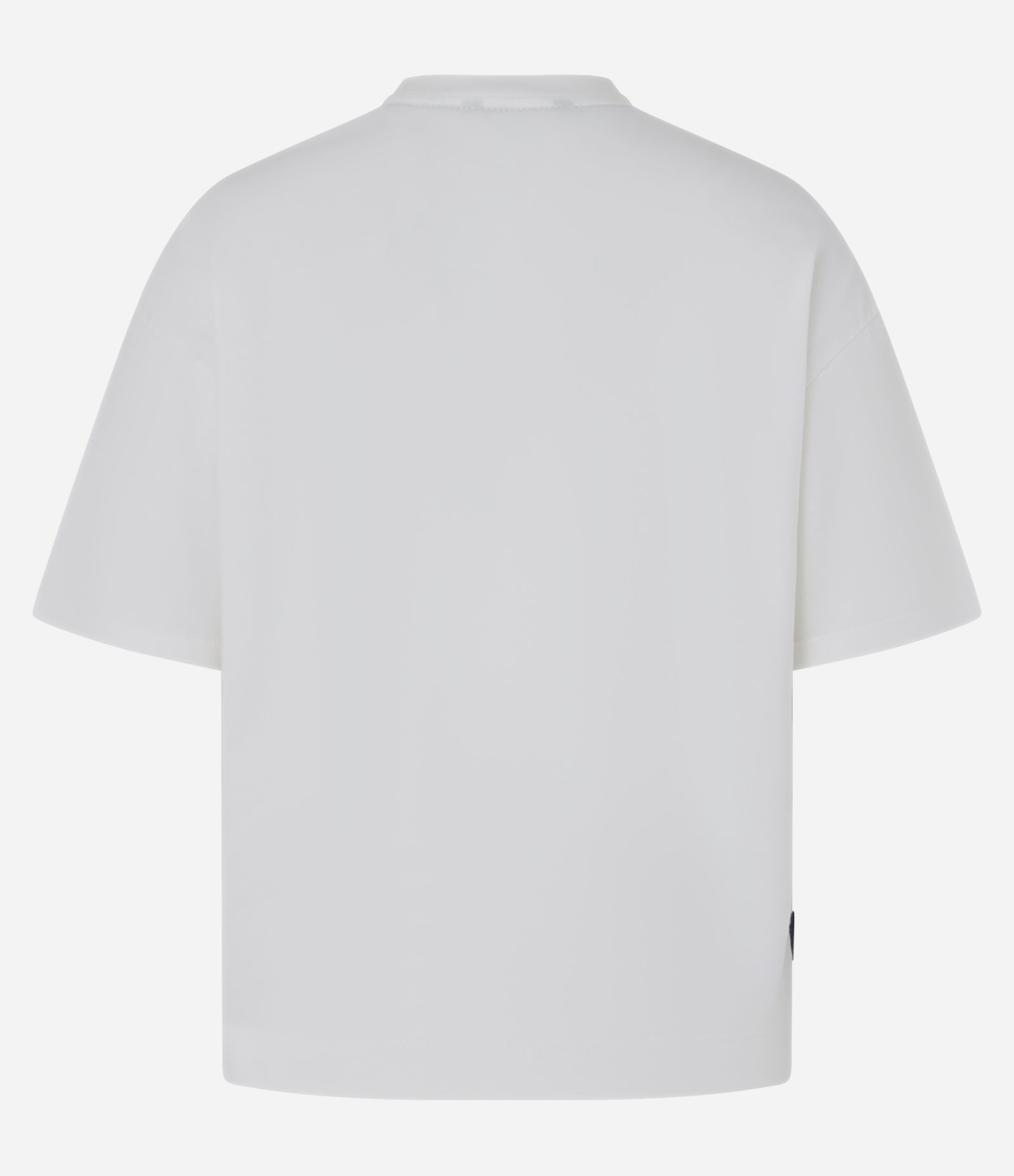 Camisetaem Algodão com Estampa de Listras e Strass Branco 6