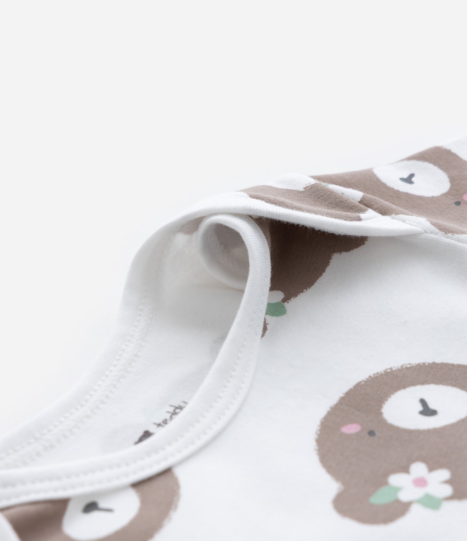 Body Infantil com Estampa de Ursinha - Tam RN a 18 meses Branco 4