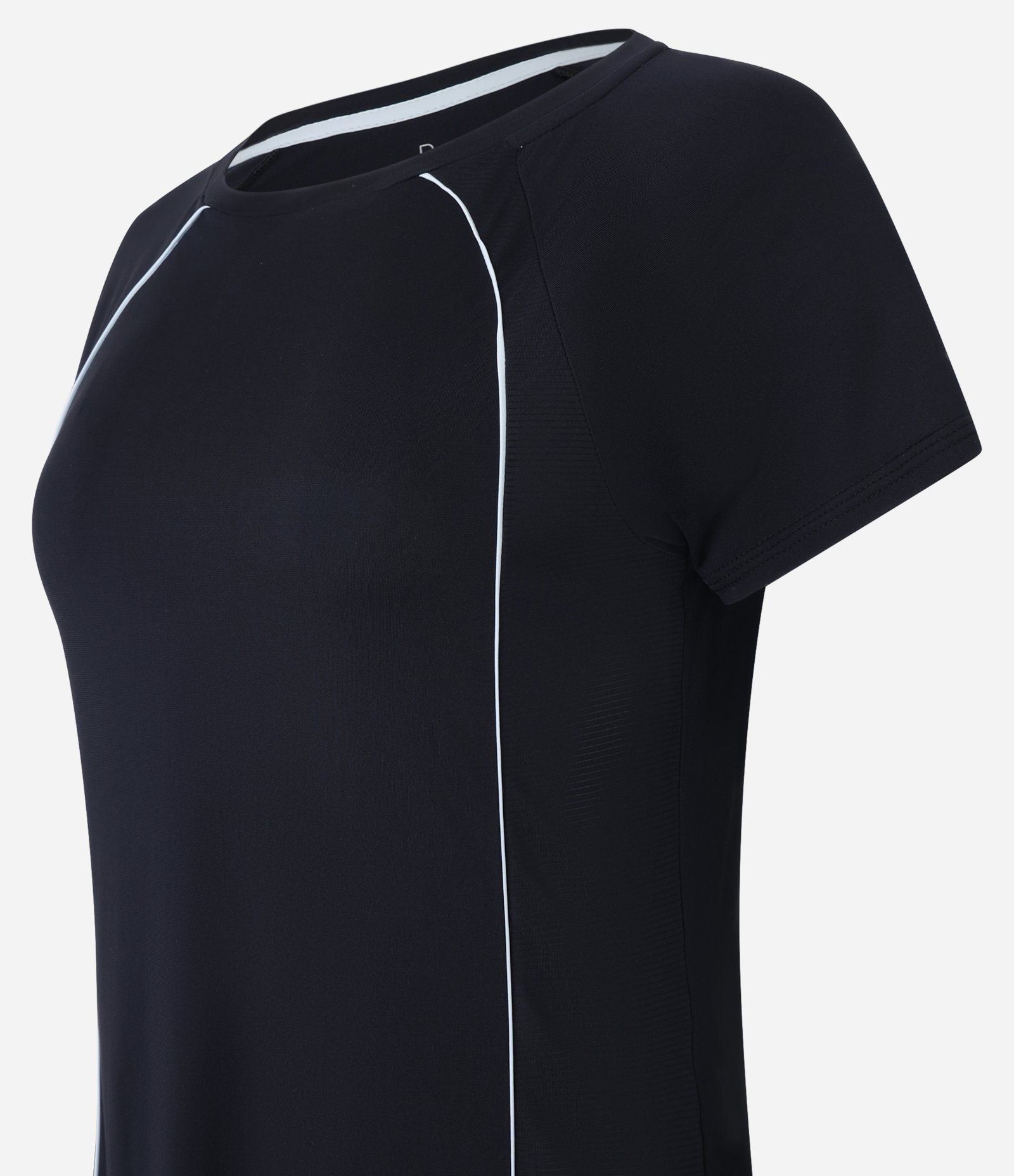 Camiseta Esportiva Manga Curta com Detalhes Contrastantes Azul 6