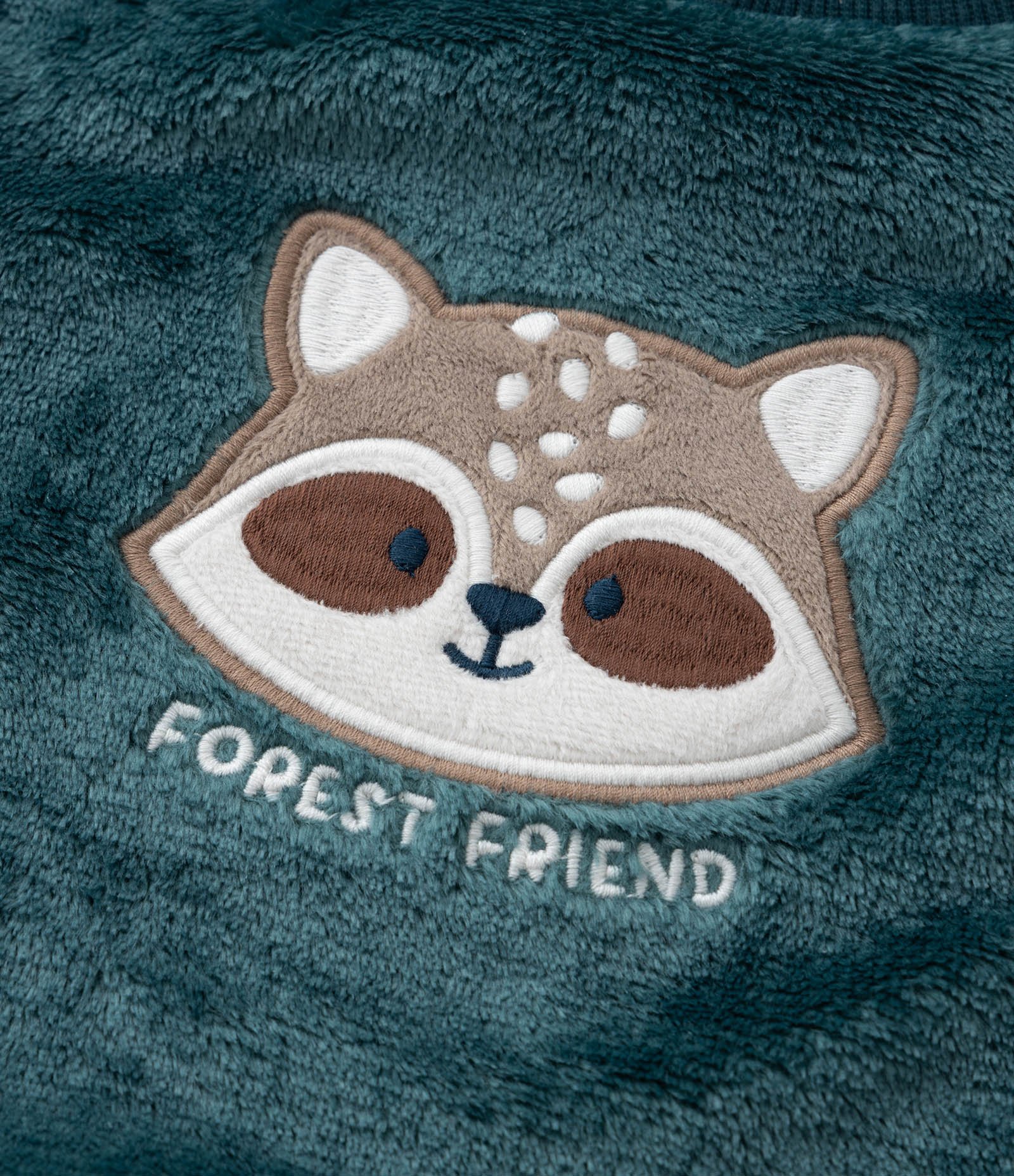 Casaco Infantil em Fleece com Bordado Guaxinim - Tam 0 a 18 meses Verde 7