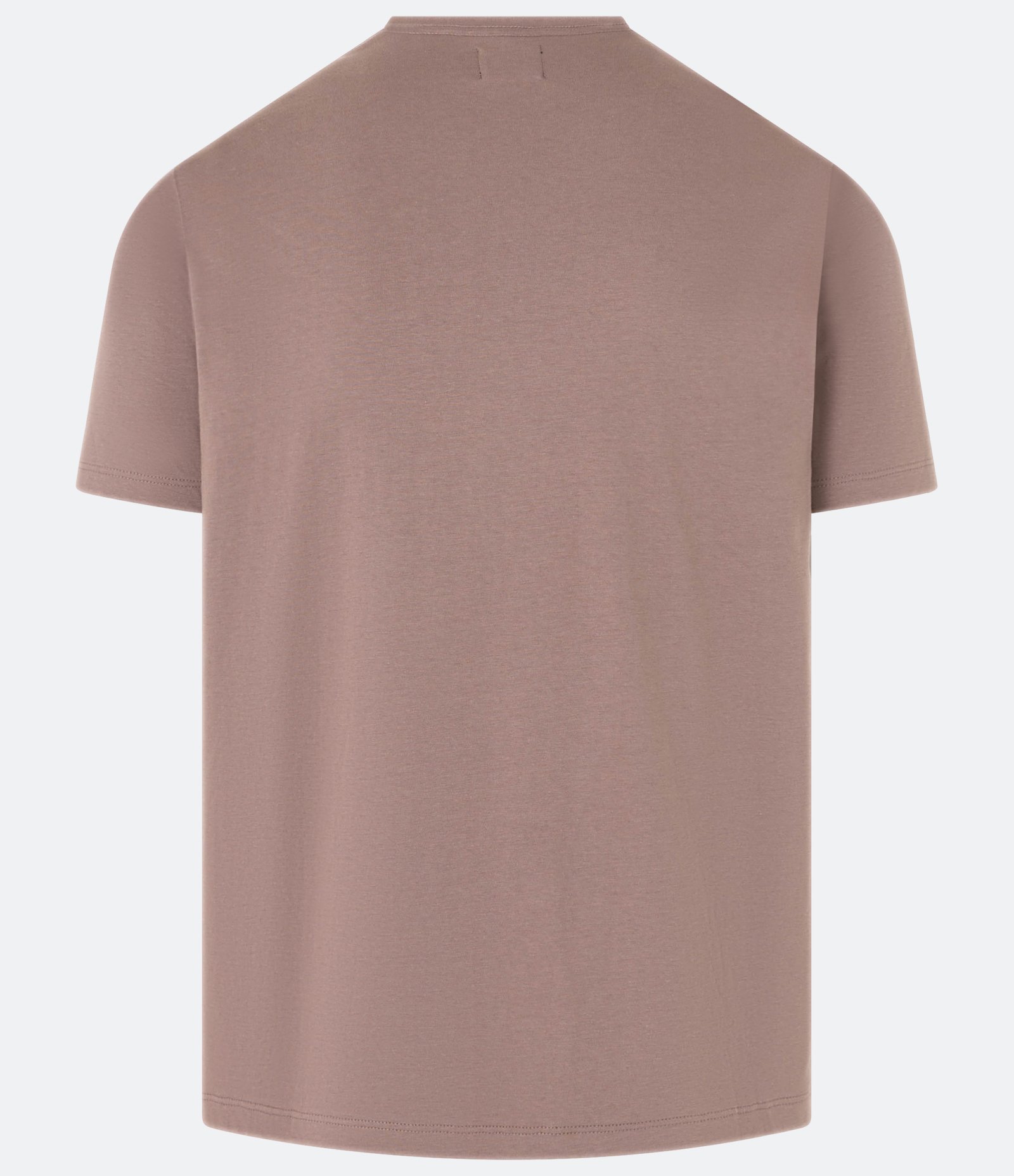 Camiseta Slim Básica em Algodão Peruano com Gola Redonda Marrom 2