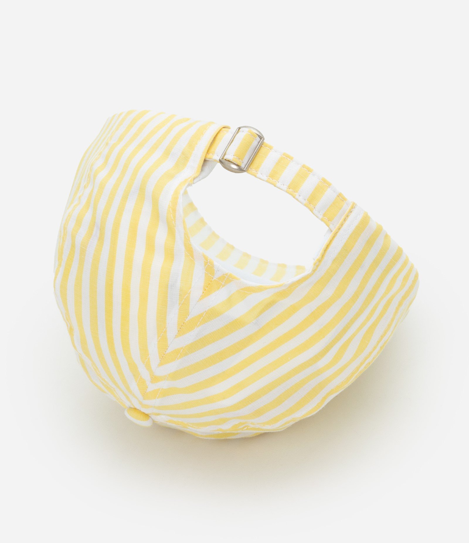 Boné Aba Curva com Listras em Fio Tinto Amarelo 3