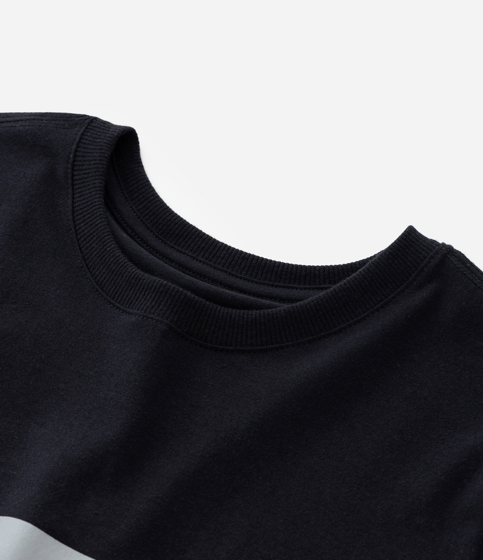 Camiseta Infantil com Estampa de Listras - Tam 5 a 14 Anos Preto 5