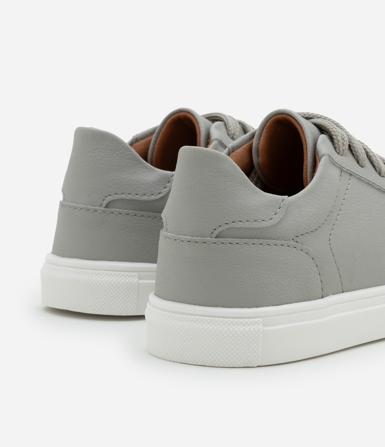 Tênis Casual Infantil em PU com Recortes - Tam 28 ao 35 Cinza 5