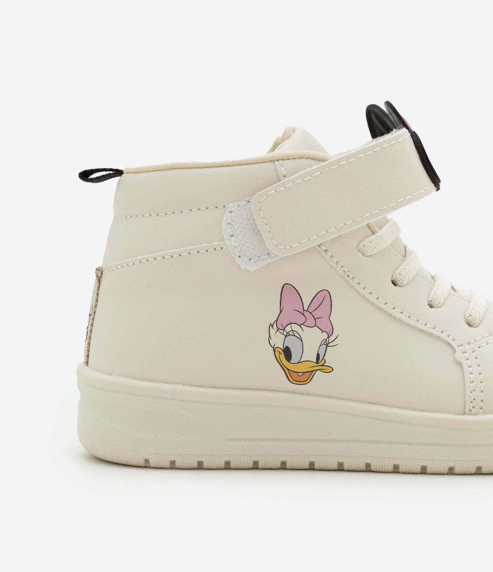 Tênis Abotinado Infantil com Estampa Minnie e Margarida - Tam 20 a 27 Bege 3