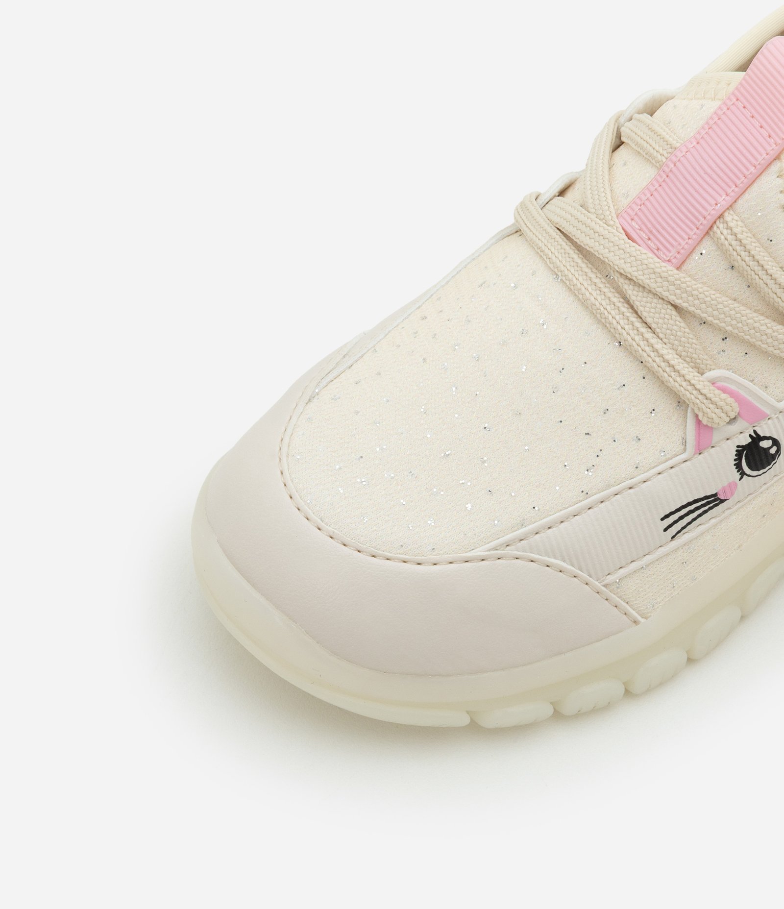 Tênis Calce Fácil Infantil com Sola LED e Estampa Gatinho - Tam 20 ao 27 Bege 5