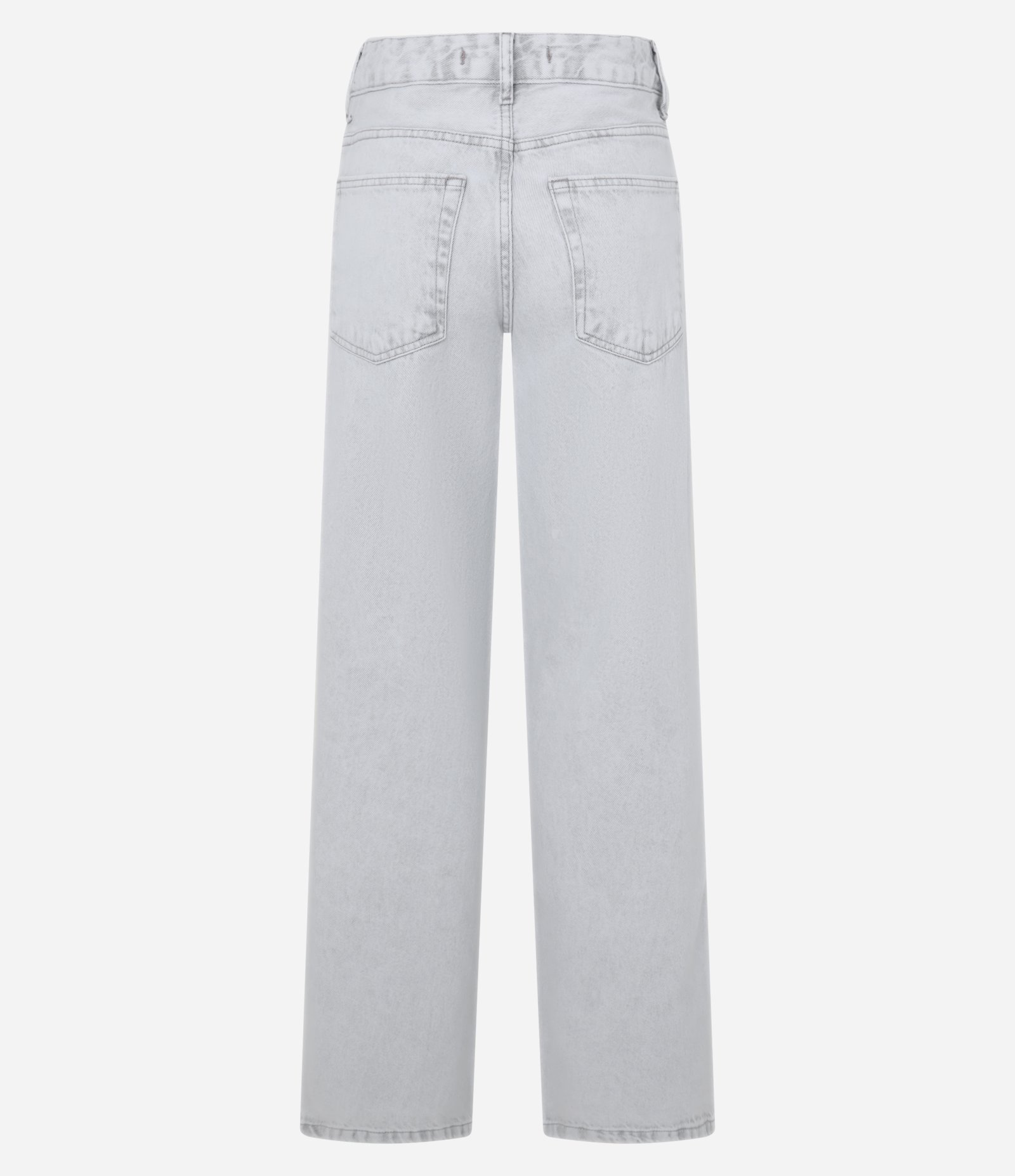 Calça Reta Comfort em Jeans com Passantes no Cós Cinza 6