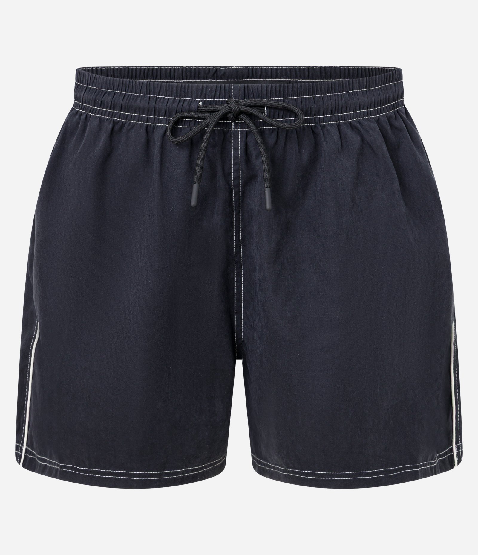 Bermuda com Cordão Detalhes Contrastantes e Bolsos Preto 6