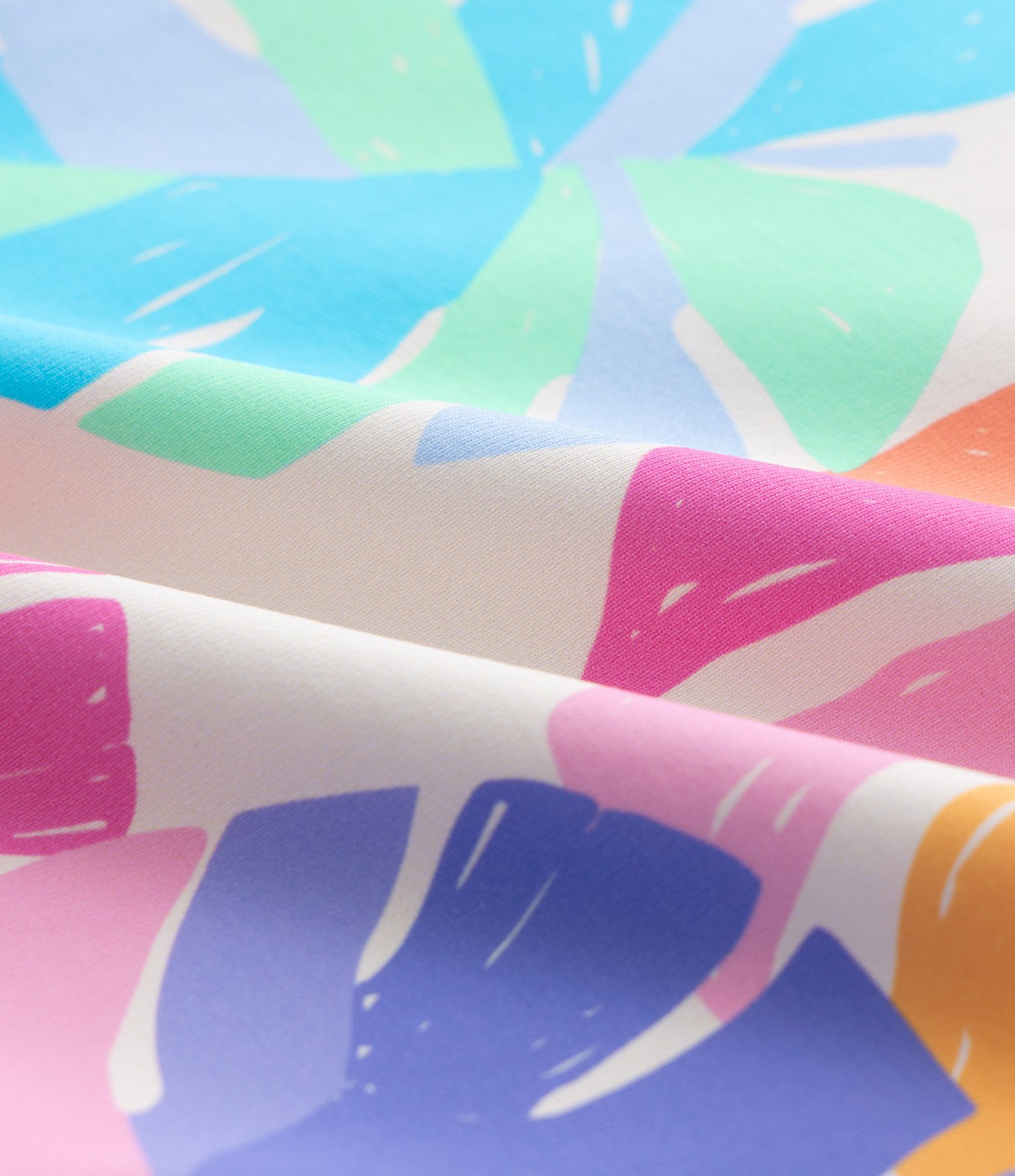 Maiô Infantil com Proteção UV e Estampa Folhagens - Tam 5 a 14 Anos Multicores 3