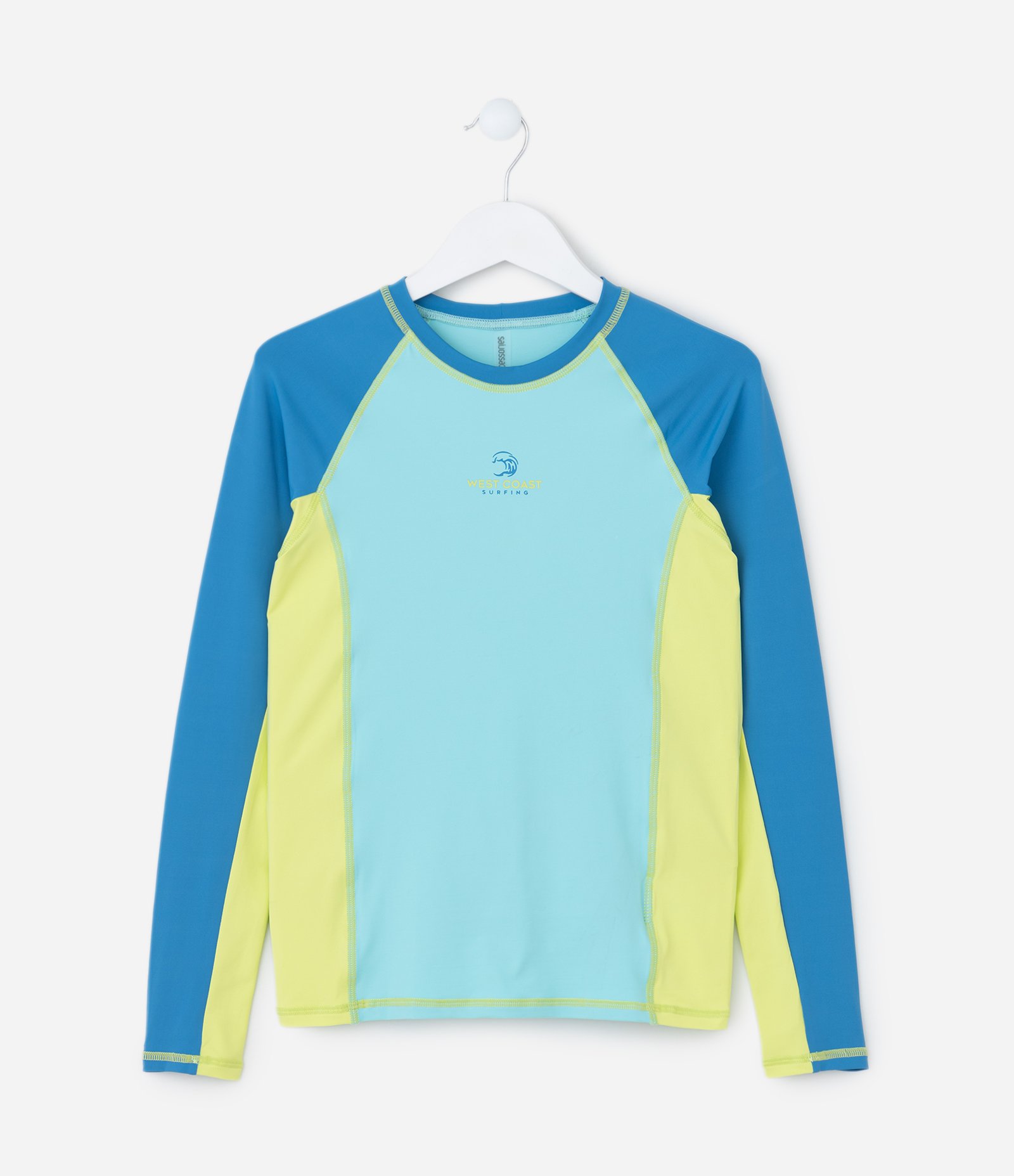 Camiseta Infantil com Proteção UV Estampa California - Tam 5 a 14 Anos Azul 1