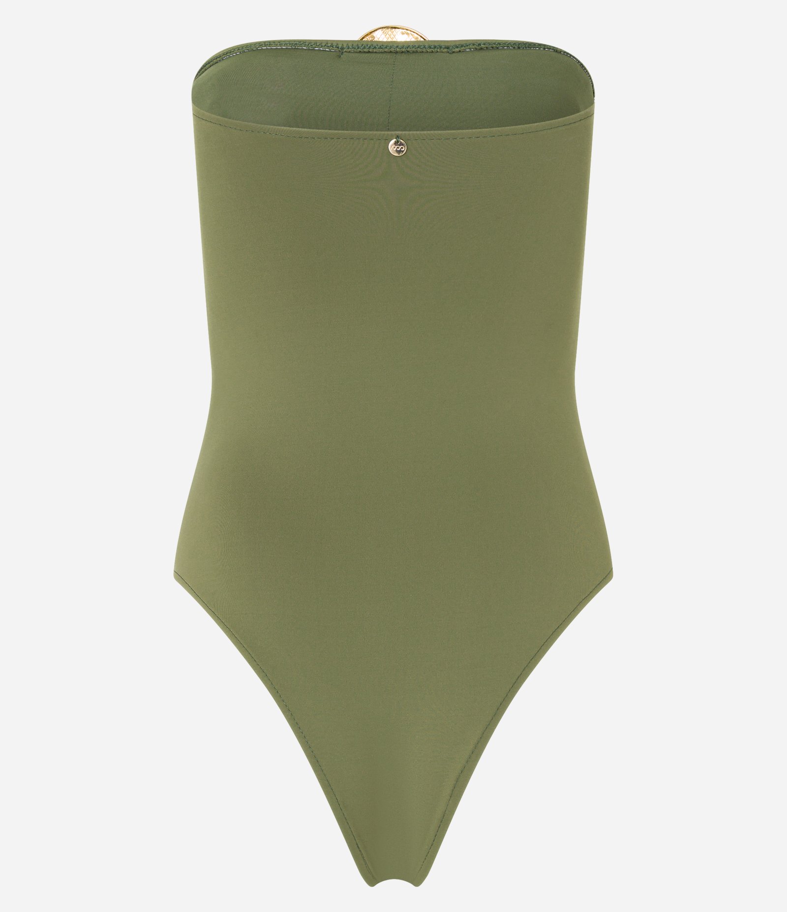 Maiô Tomara que Caia em Microfibra com Aviamento Metalizado Verde 6