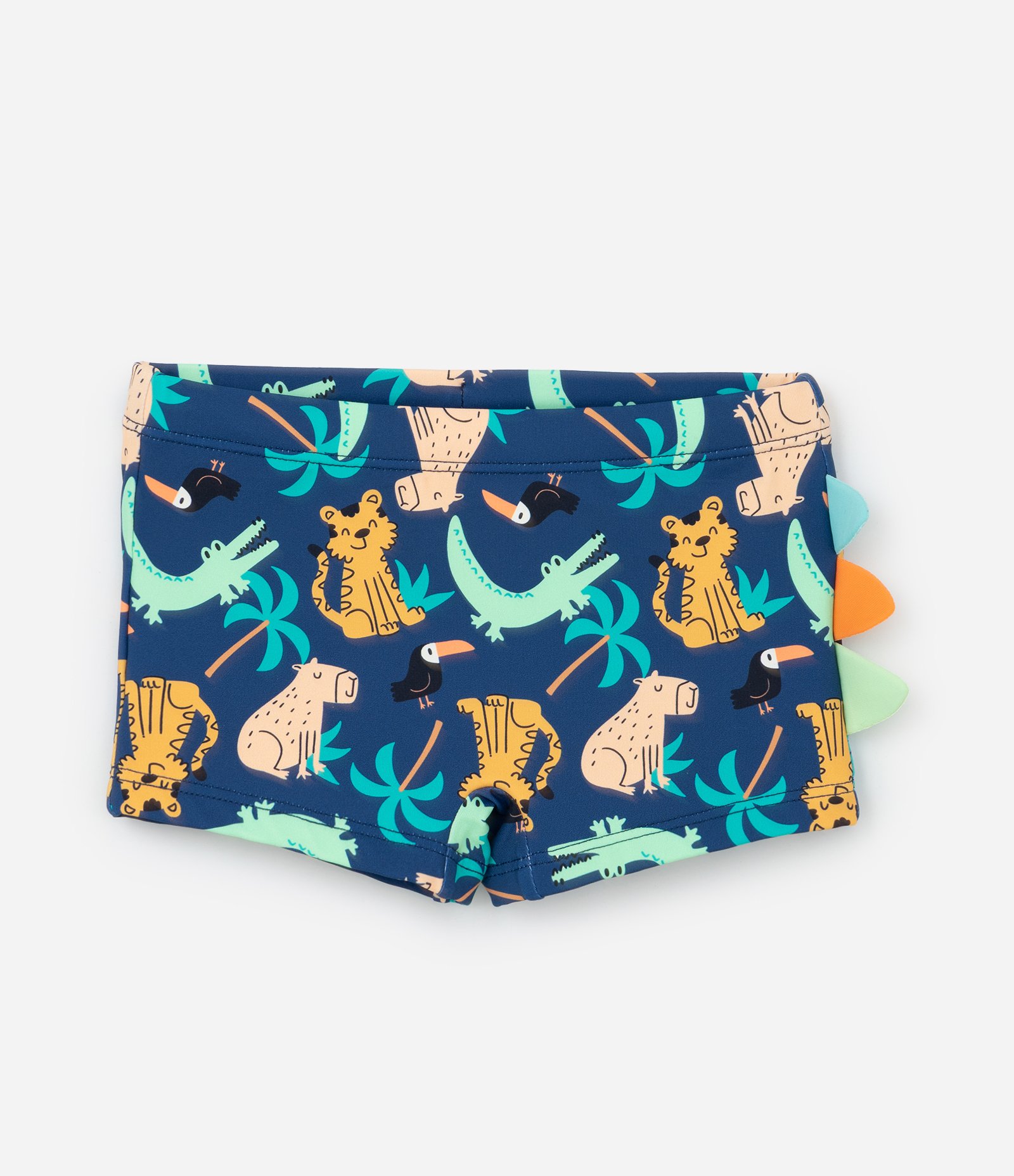 Conjunto Infantil com Proteção UV e Estampa de Bichinhos - Tam 1 a 4 Anos Verde/Azul 9