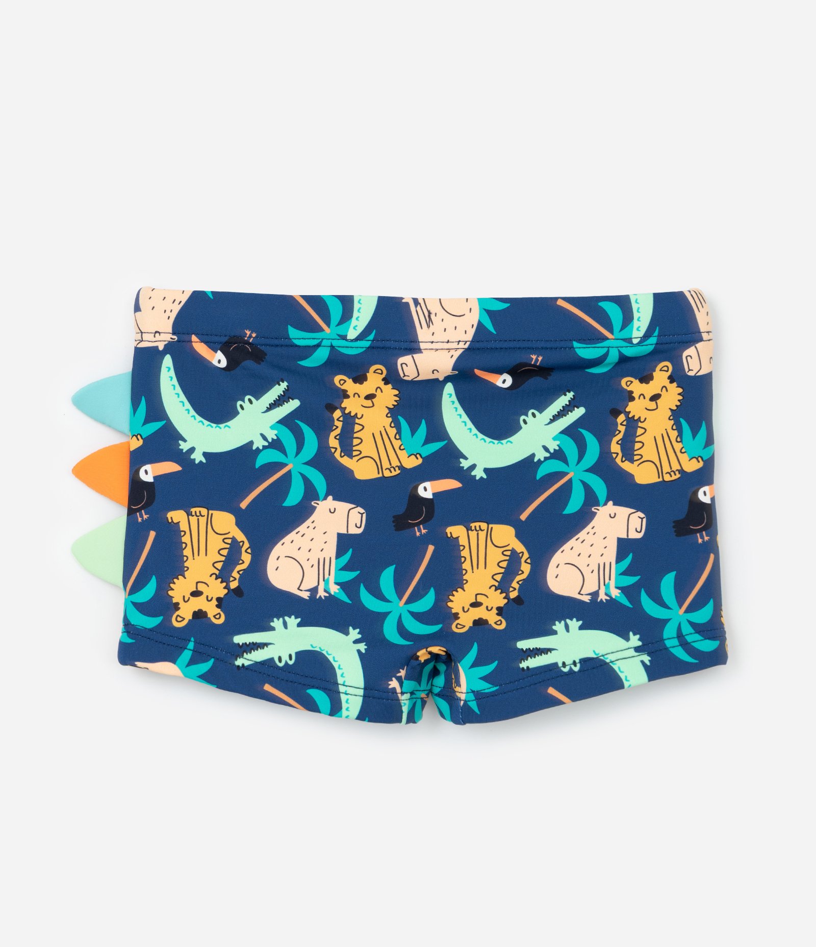 Conjunto Infantil com Proteção UV e Estampa de Bichinhos - Tam 1 a 4 Anos Verde/Azul 10