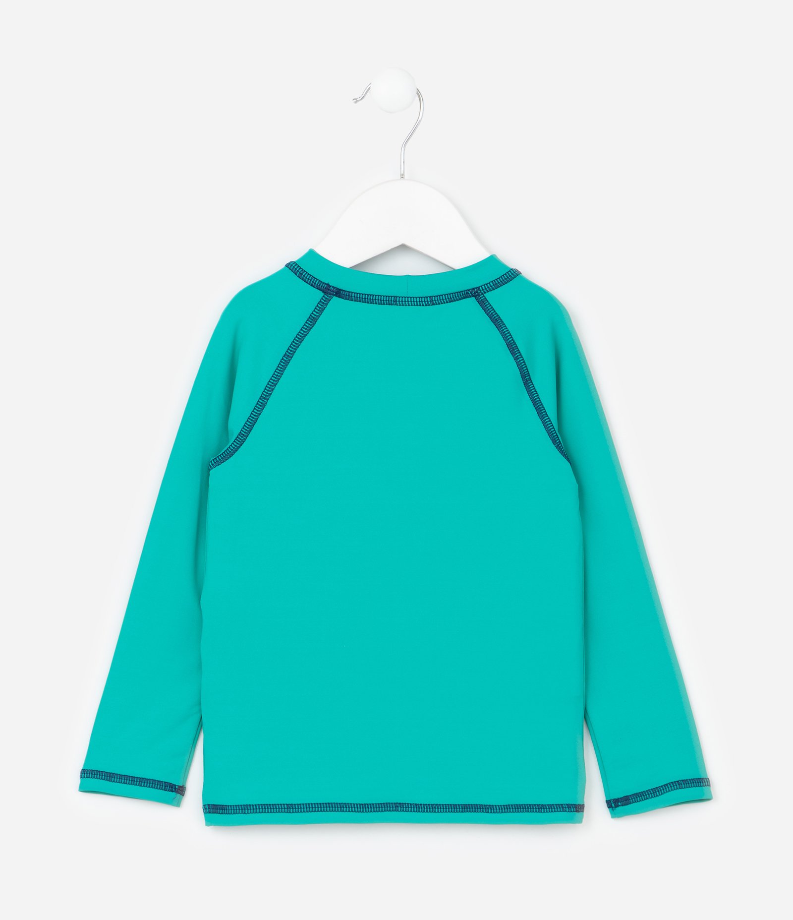 Conjunto Infantil com Proteção UV e Estampa de Bichinhos - Tam 1 a 4 Anos Verde/Azul 2