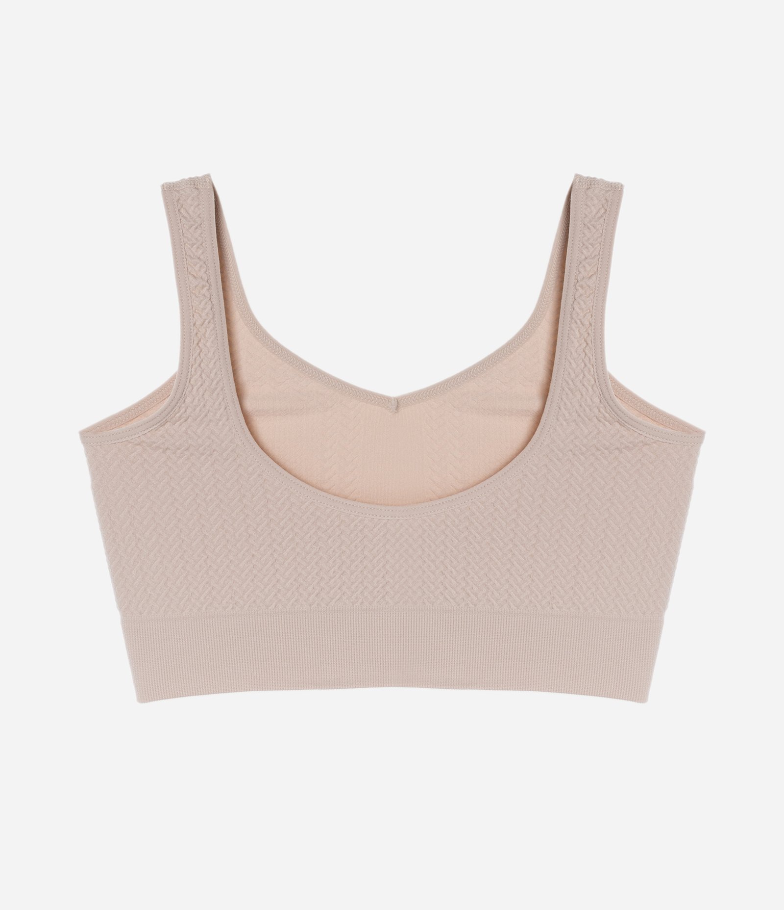 Sutiã Alongado em Poliamida com Elástico na Barra DelRio Bege 6